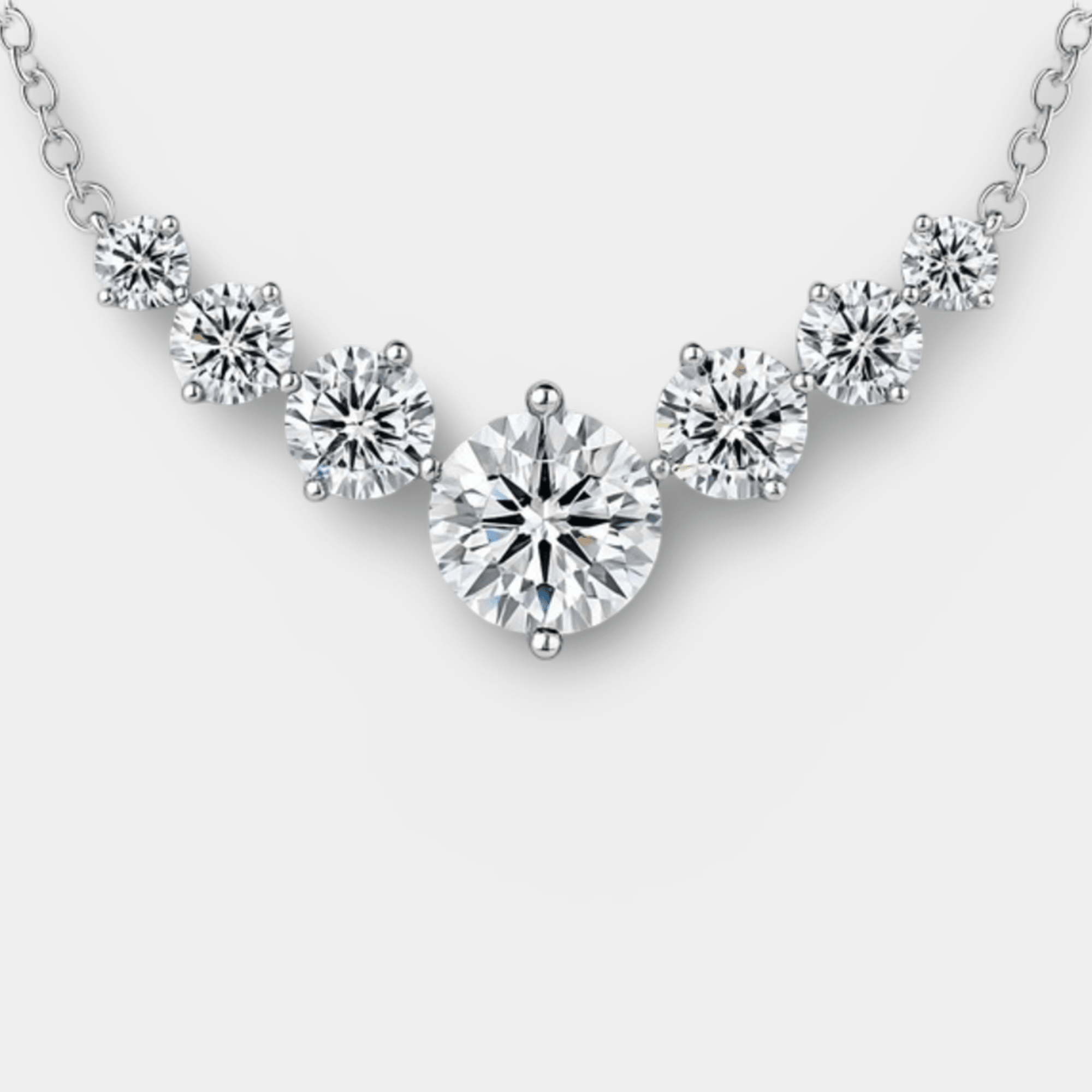 Moissanite Pendant Necklace | Lab-Created Diamond Alternative | 14K Gold - MH ELEGANCE - Moissanite Pendant Necklace for Women - MH ELEGANCE - Necklace