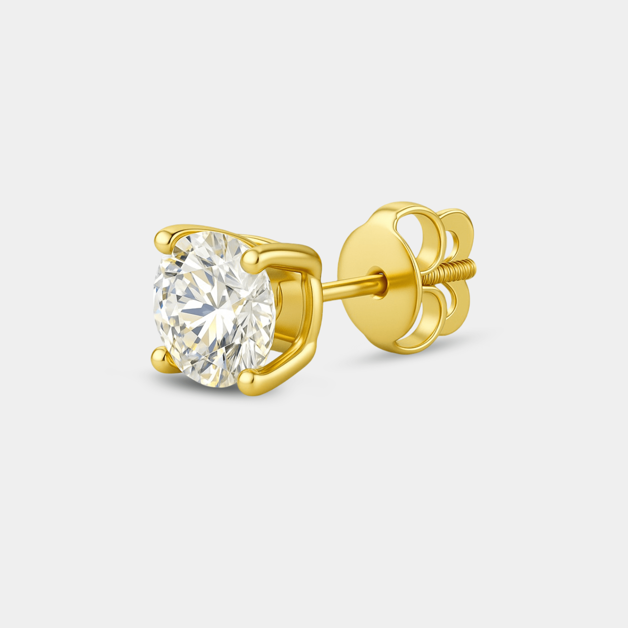 Moissanite Stud Earrings - MH ELEGANCE - Moissanite Stud Earrings -