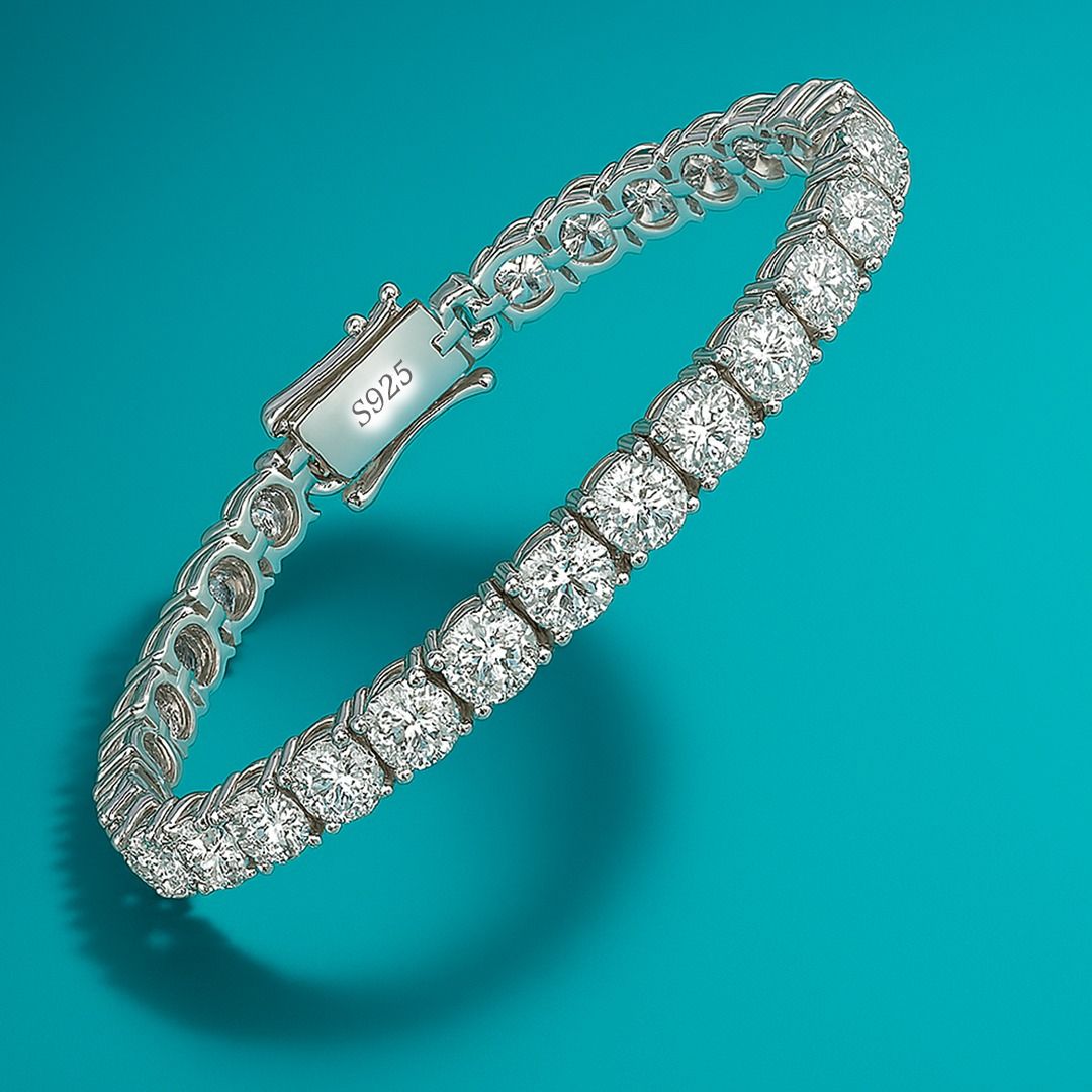 Moissanite Tennis Bracelet | 4MM | 14K Gold | Forever Brilliant Sparkle - MH ELEGANCE - Moissanite Tennis Bracelet - MH ELEGANCE - bracelet