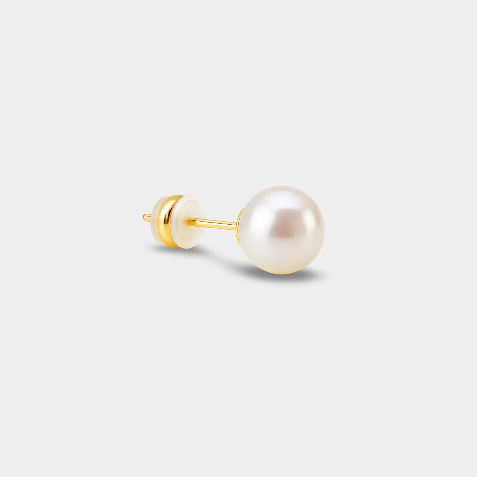 Natural Freshwater Pearl Ear Stud - MH ELEGANCE - Natural Freshwater Pearl Ear Stud -