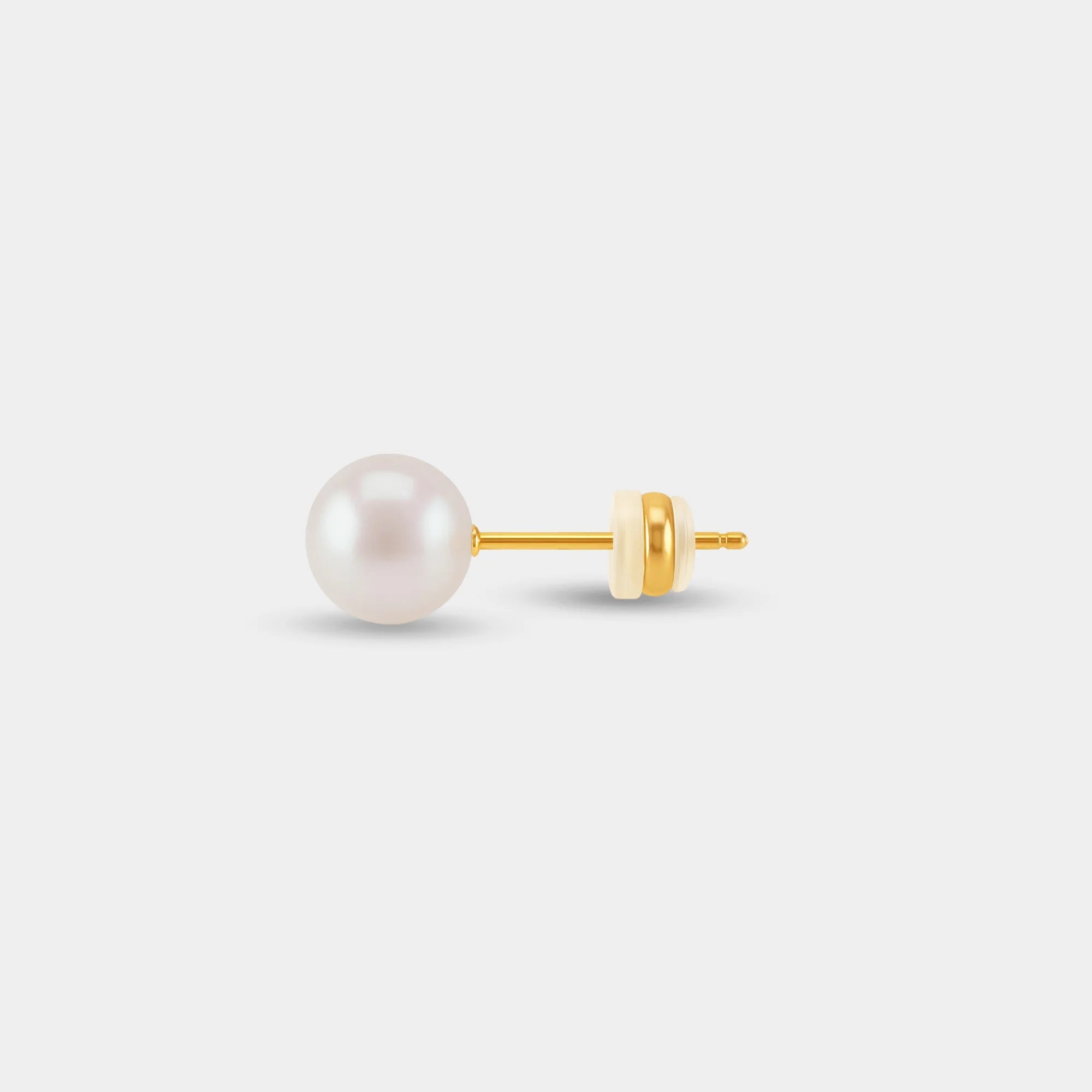 Natural Freshwater Pearl Ear Stud - MH ELEGANCE - Natural Freshwater Pearl Ear Stud -