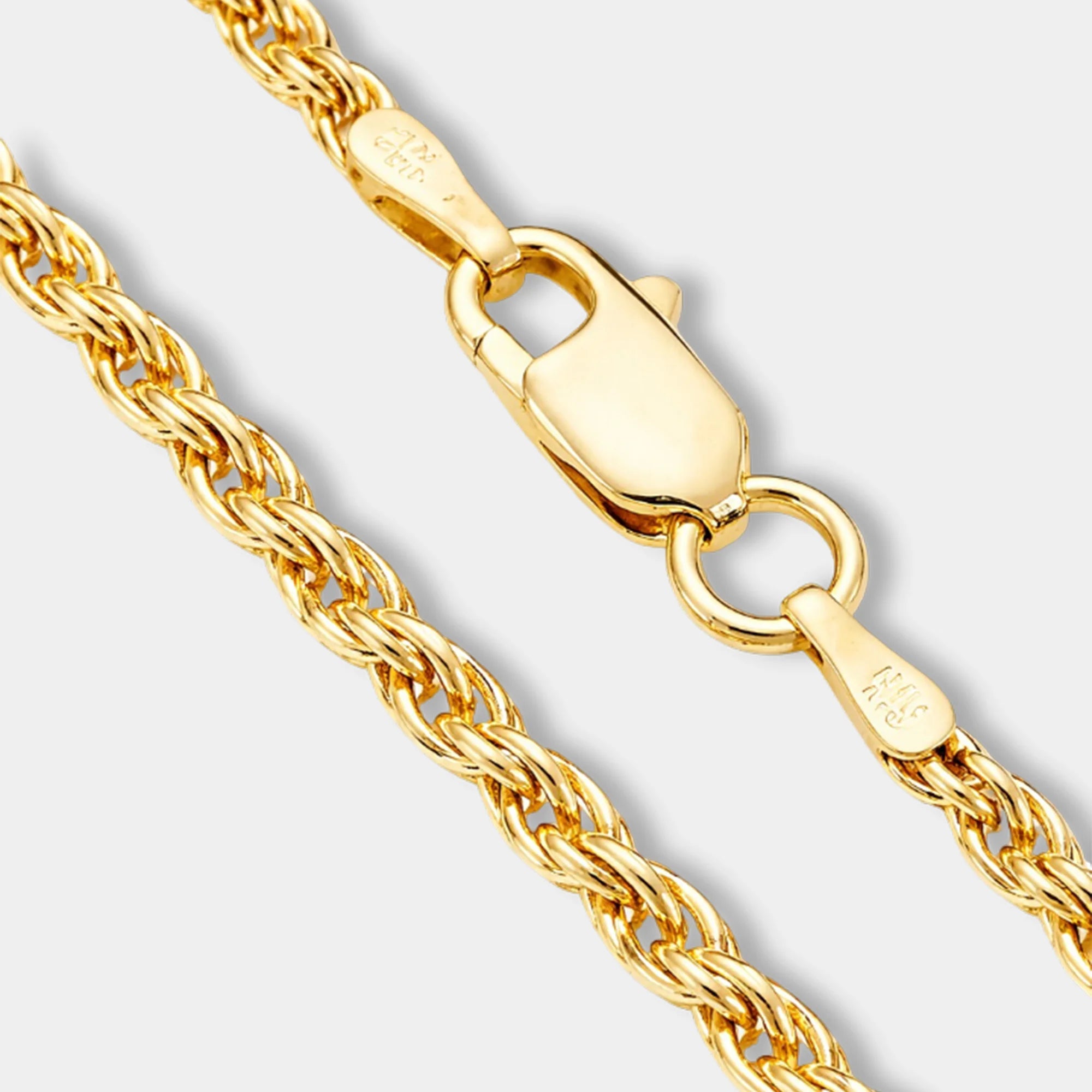 Rope Chain Necklace | Diamond-Cut Sterling Silver | Refined Luxury – MH ELEGANCE - MH ELEGANCE - Rope Chain Necklace | Diamond-Cut Sterling Silver | Refined Luxury – MH ELEGANCE -