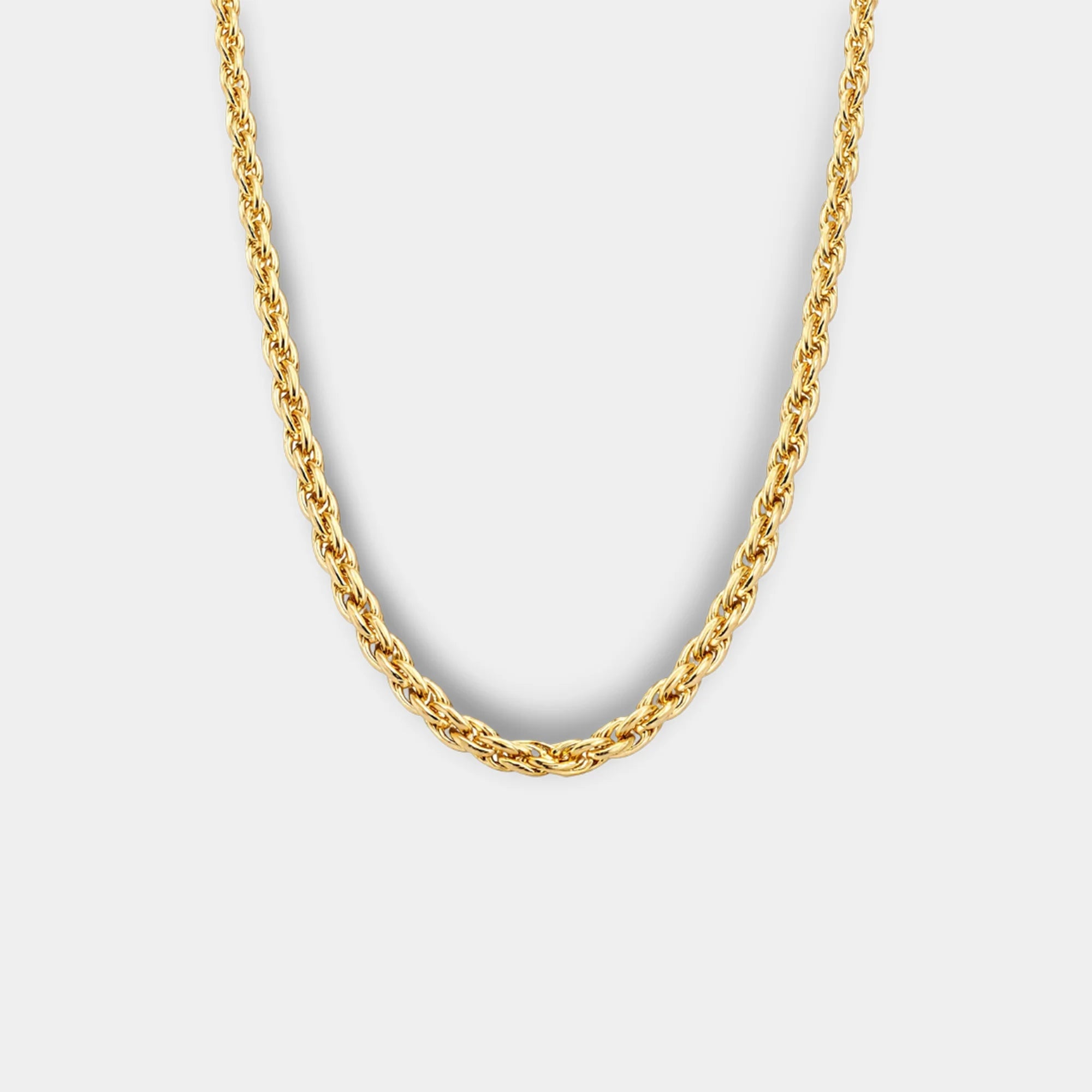 Rope Chain Necklace | Diamond-Cut Sterling Silver | Refined Luxury – MH ELEGANCE - MH ELEGANCE - Rope Chain Necklace | Diamond-Cut Sterling Silver | Refined Luxury – MH ELEGANCE -