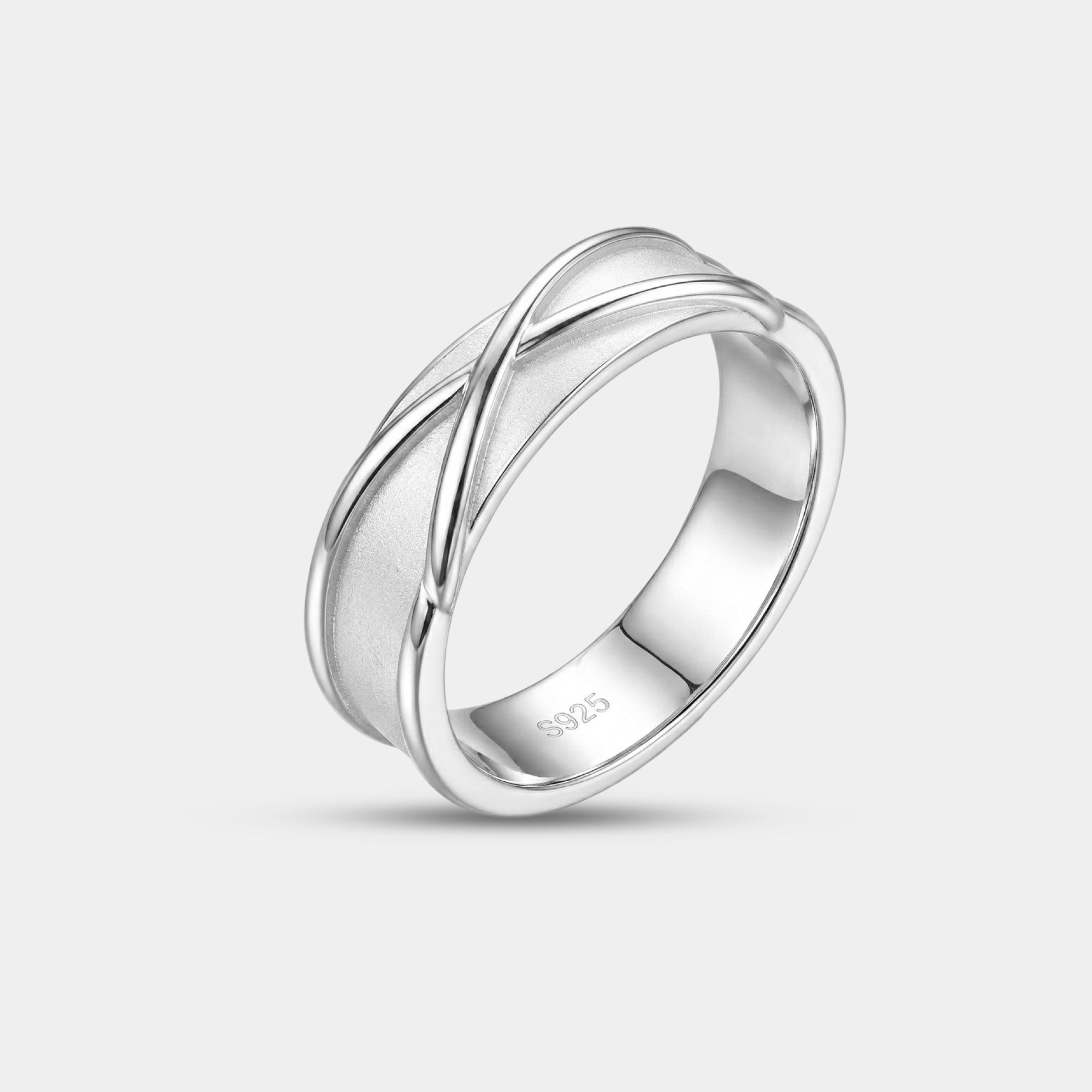 Side view of the adjustable black anime ring