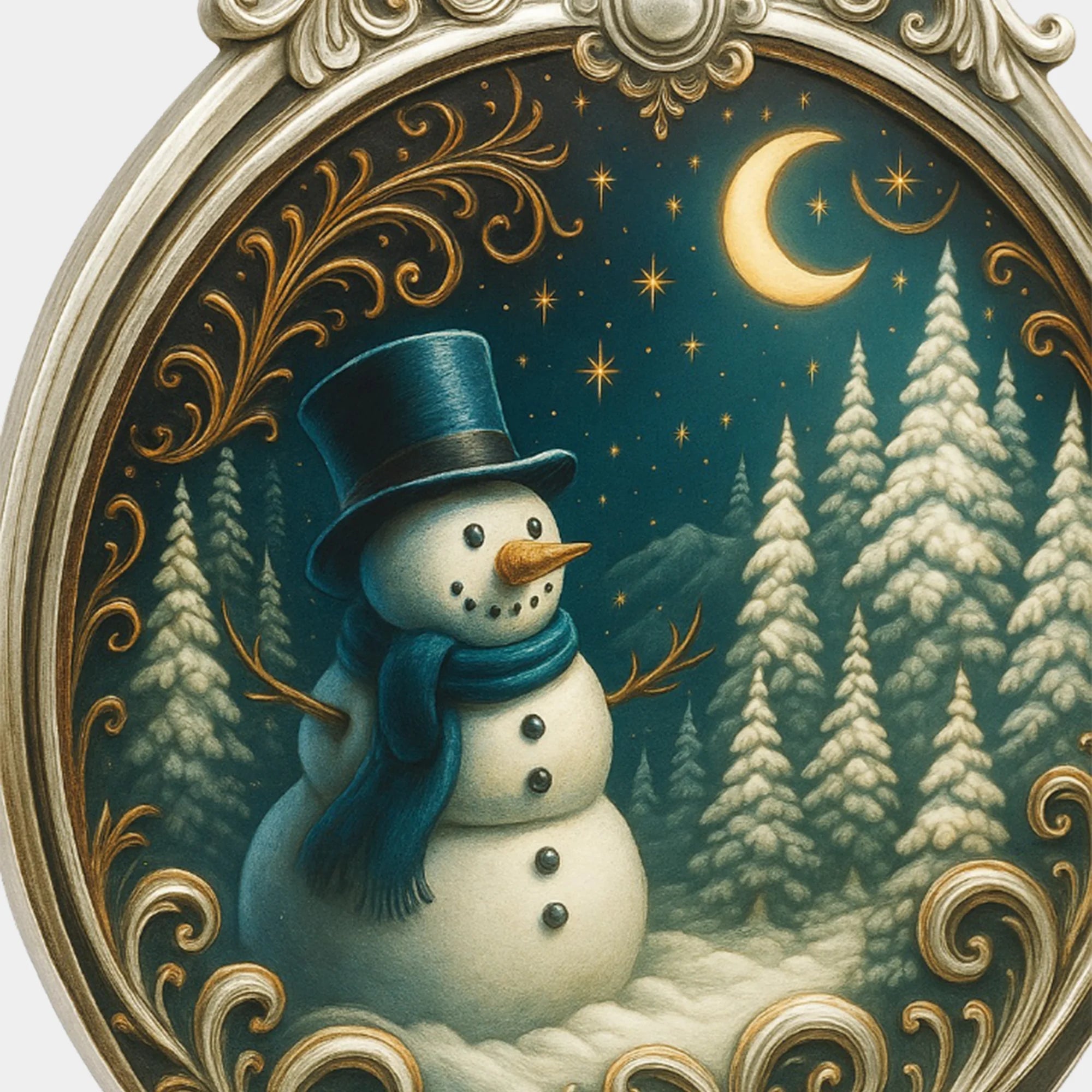 Snowman Christmas Ornament - MH ELEGANCE - Snowman Christmas Ornament -