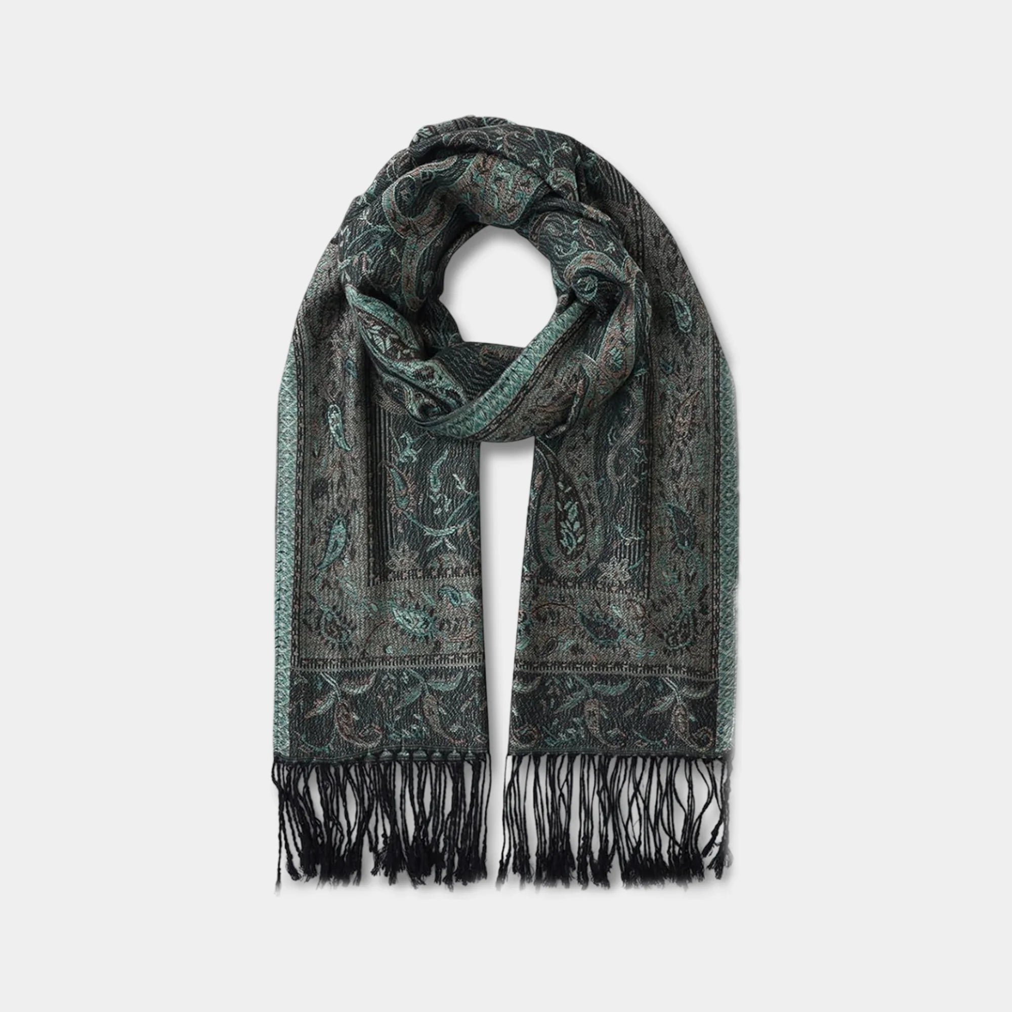 Soft Silky Paisley Pashmina Shawl | Premium Blend | Artistic Luxury - MH ELEGANCE - Soft Silky Paisley Pashmina Shawl | Premium Blend | Artistic Luxury -