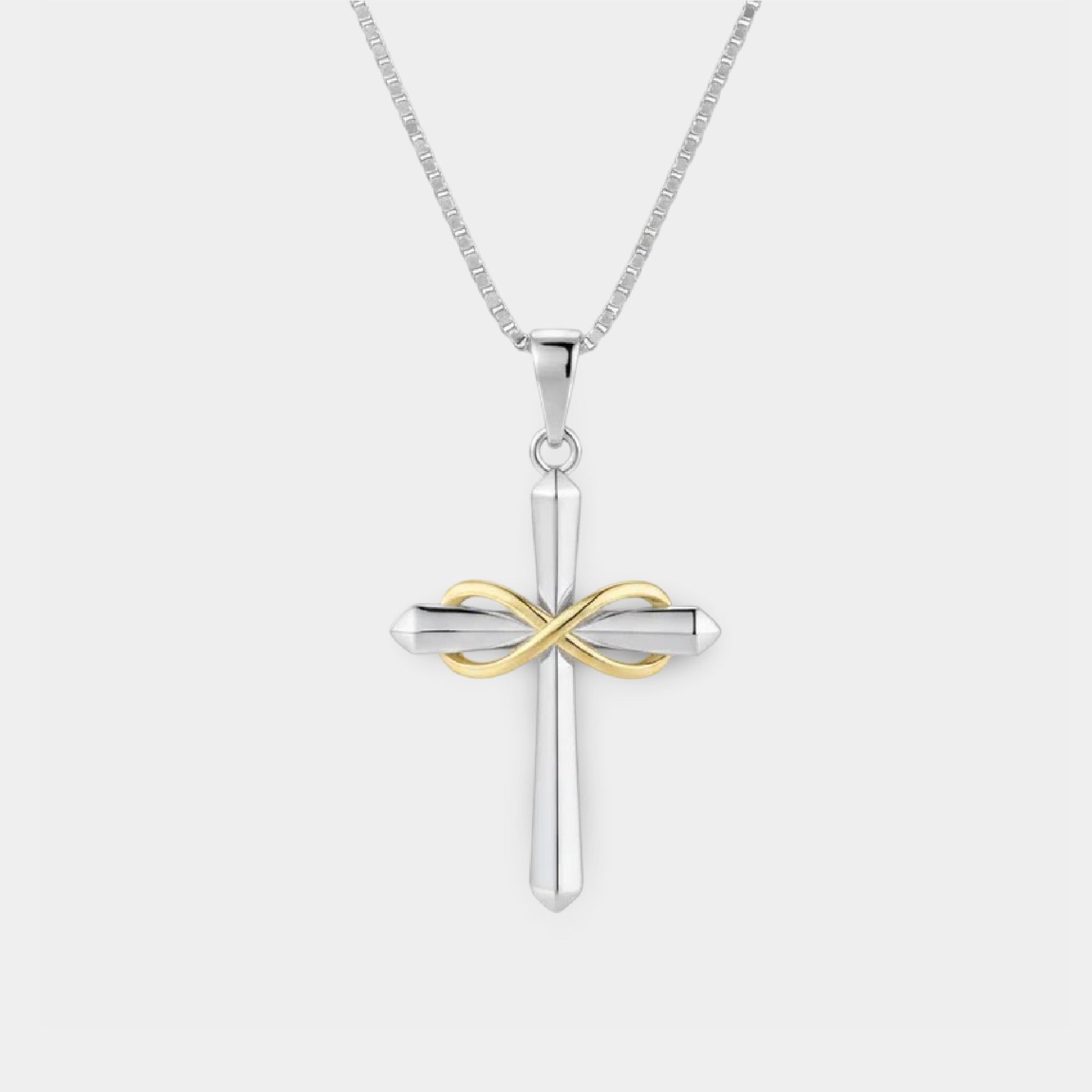 Sterling Silver Cross Necklace | Eternal Halo Birthstone | Faith & Love Symbol – MH ELEGANCE - MH ELEGANCE - Sterling Silver Cross Necklace | Eternal Halo Birthstone | Faith & Love Symbol – MH ELEGANCE -