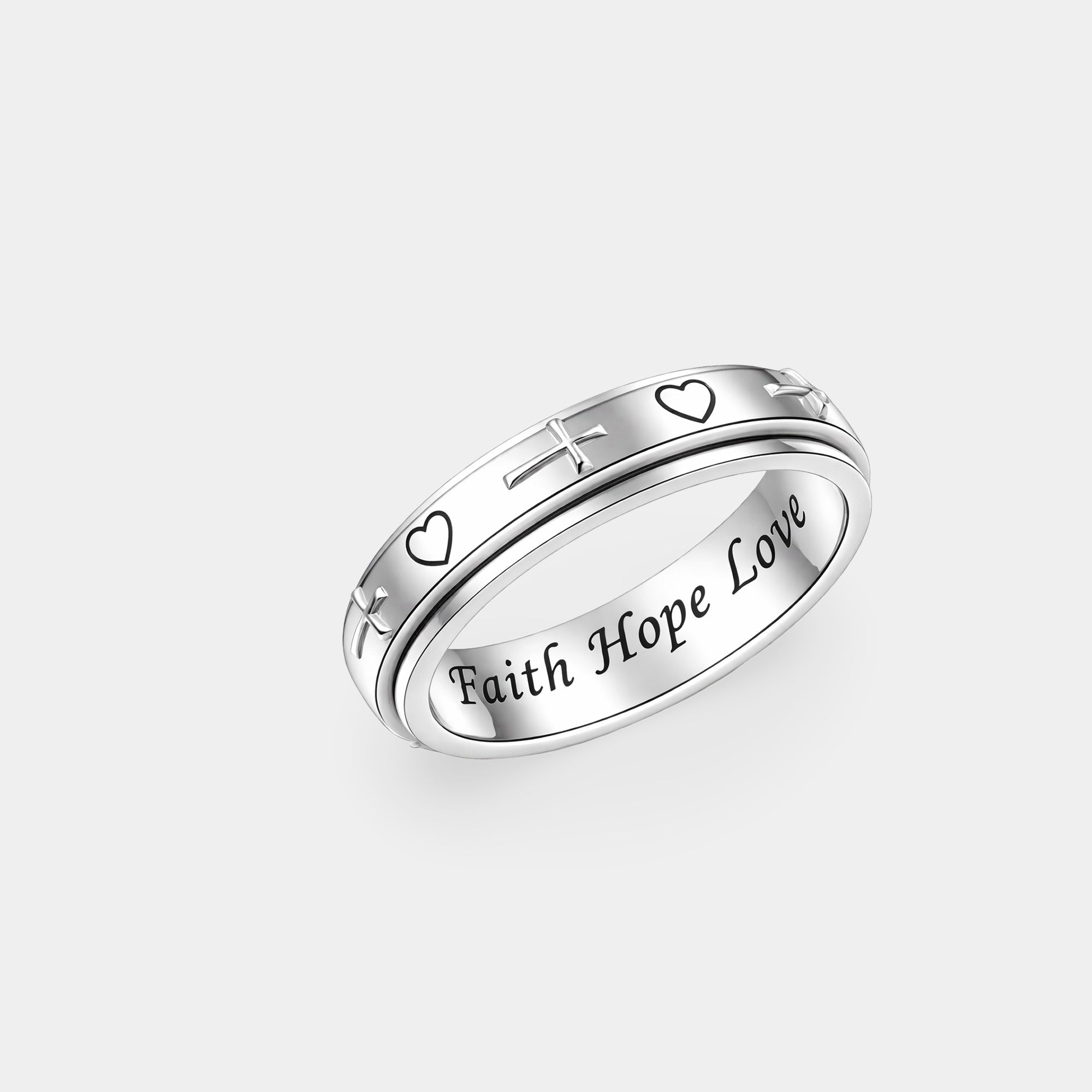 Sterling Silver Zen Spin Anxiety Spinner Ring | Fidget | Mindfulness – MH ELEGANCE - MH ELEGANCE - Sterling Silver Zen Spin Anxiety Spinner Ring | Fidget | Mindfulness – MH ELEGANCE - Ring