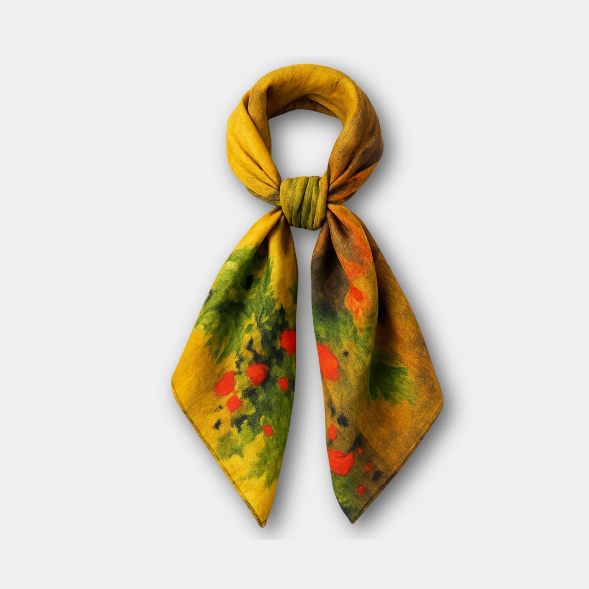 Street in Saintes-Maries Cashmere Scarf - MH ELEGANCE - Street in Saintes-Maries Cashmere Scarf -