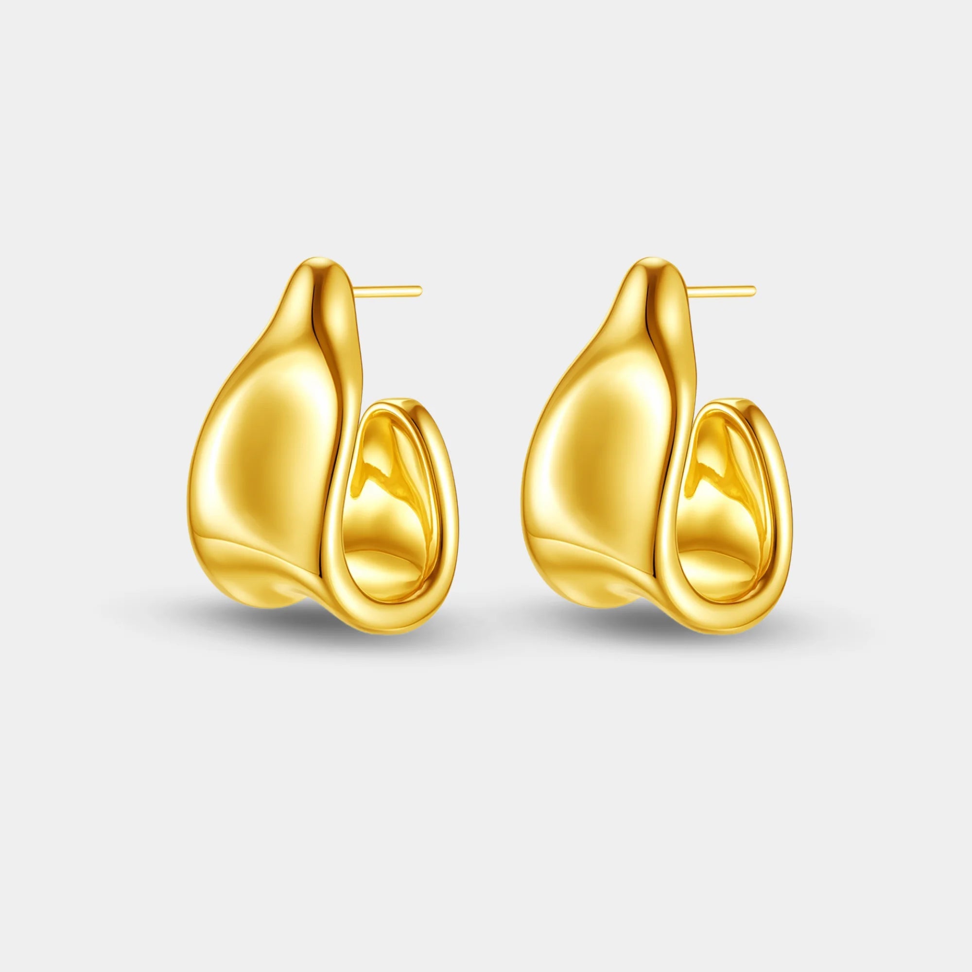 Trapezoid Chunky Earrings - MH ELEGANCE - Trapezoid Chunky Earrings -