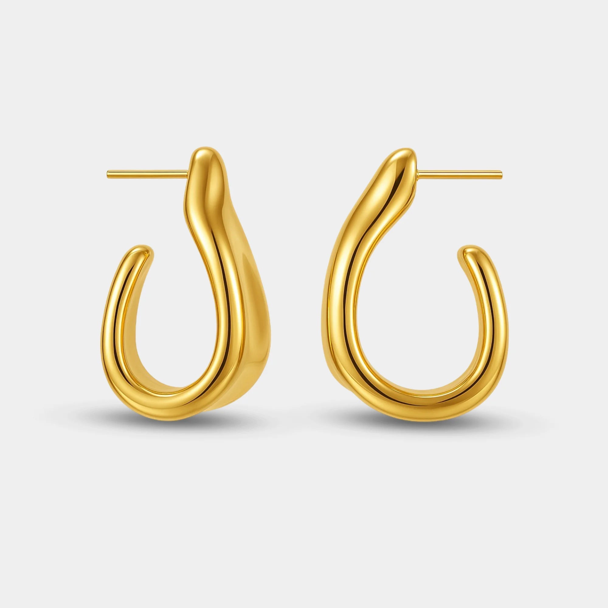 Trapezoid Chunky Earrings - MH ELEGANCE - Trapezoid Chunky Earrings -