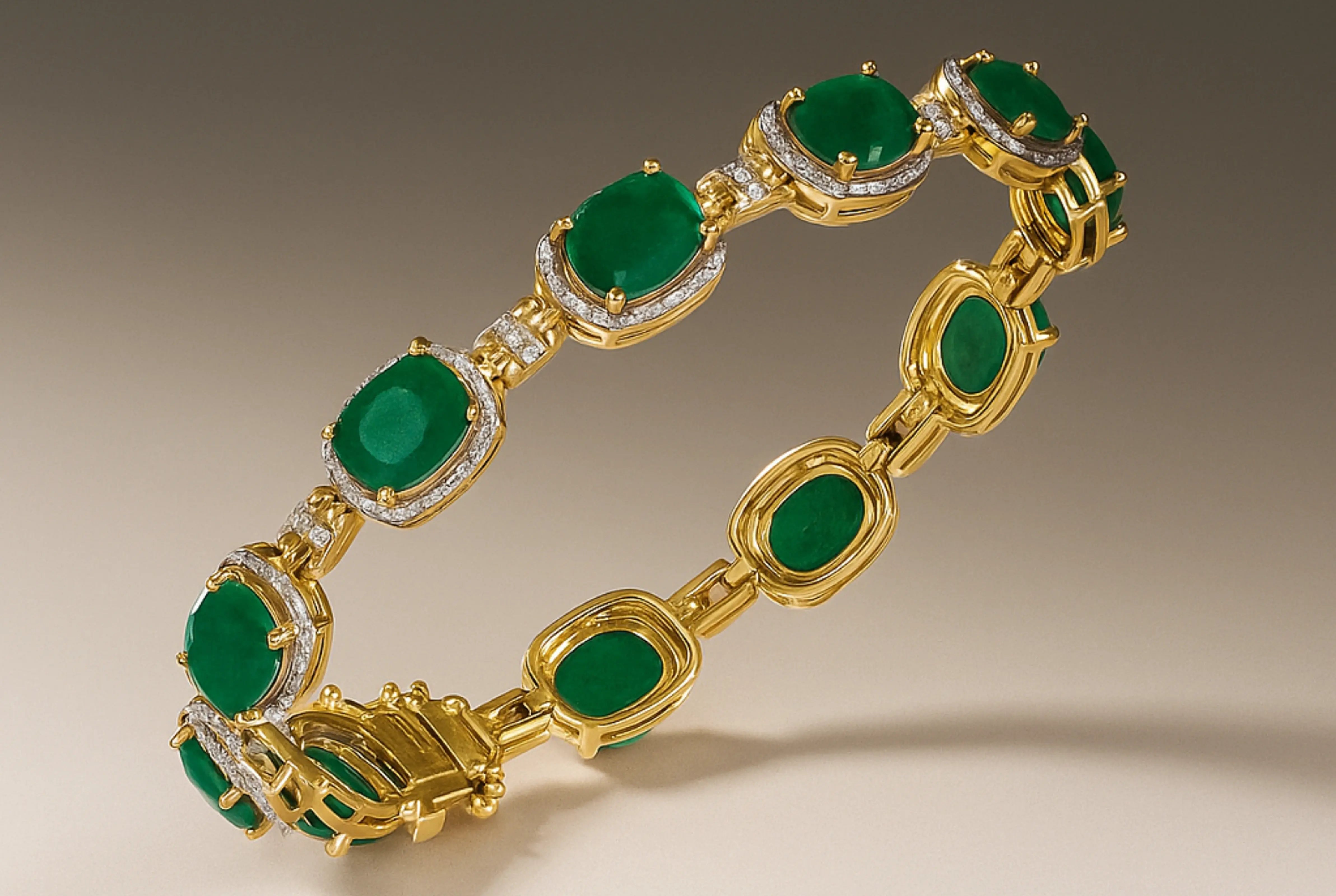 Bracelet for Engagement Emerald Green: The Perfect Symbol of Everlasting Love - MH ELEGANCE