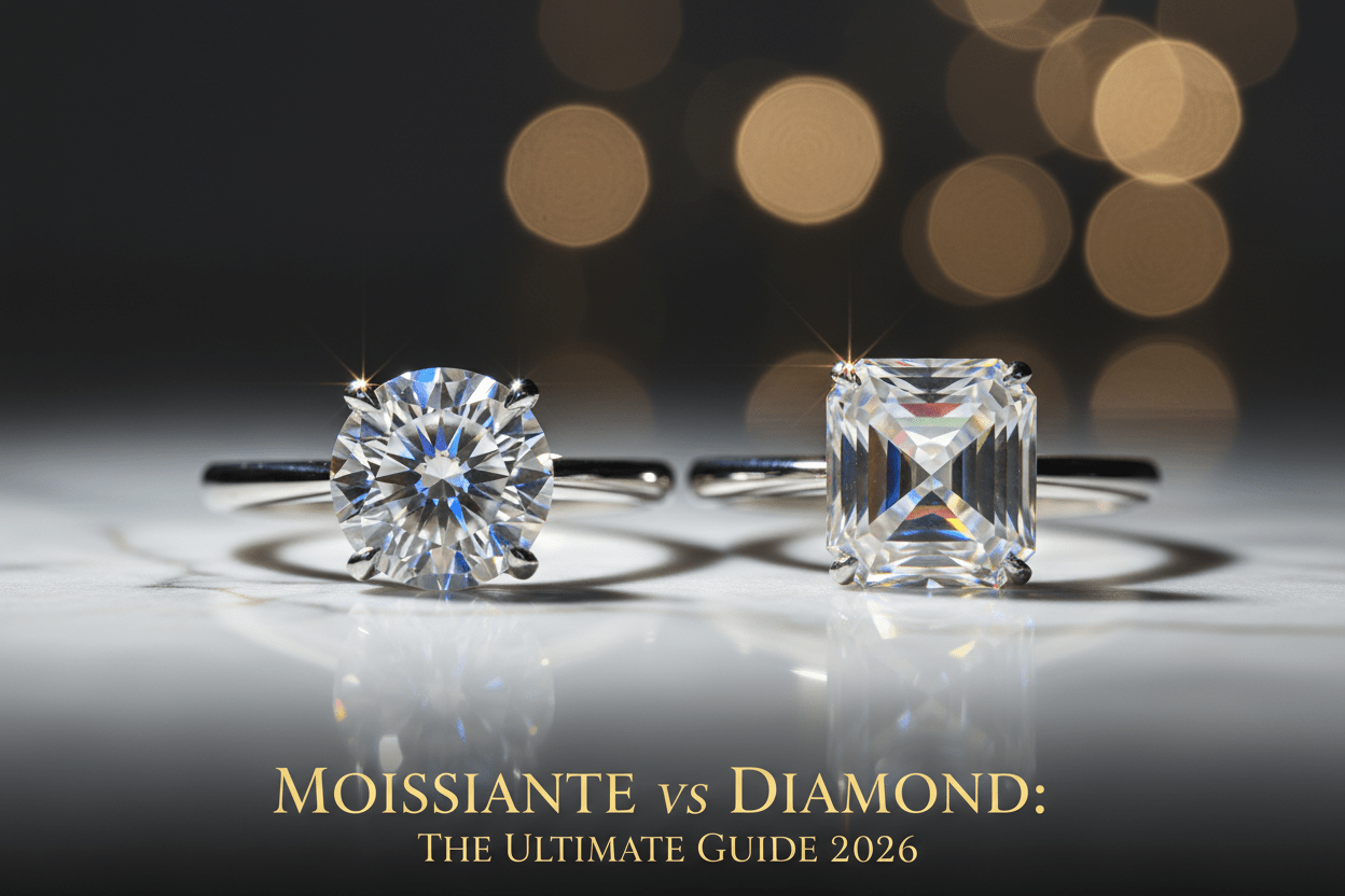 Moissanite vs Diamond Engagement Rings: The Complete Buying Guide 2026 - MH ELEGANCE