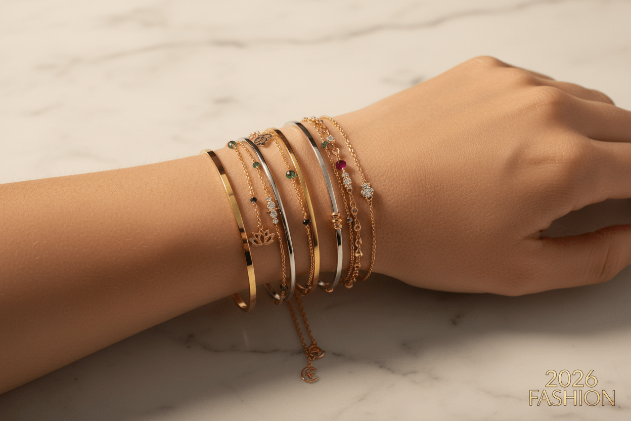 Pulseras Apiladas con Metales Mezclados: Guia Completa para Mujeres Mexicanas 2026 - MH ELEGANCE