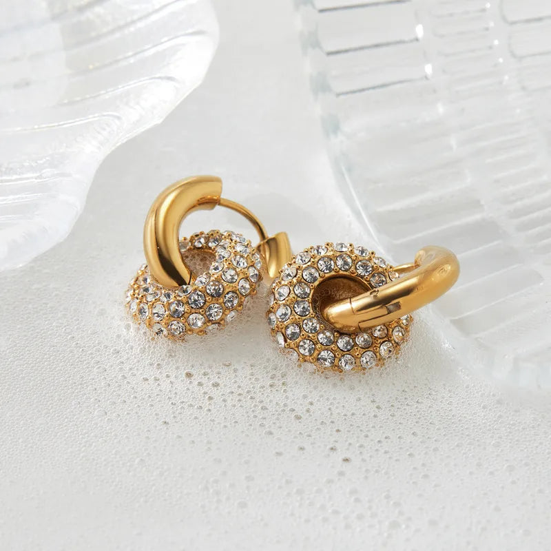 Luxe Zircon Hoops