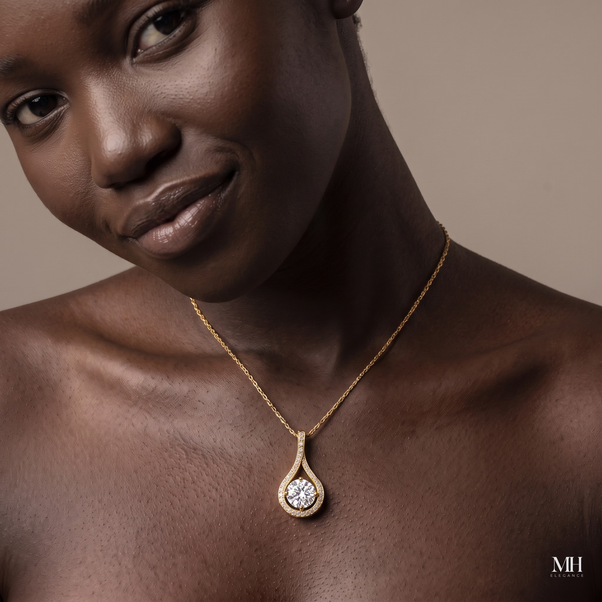 Moissanite Pendant Necklace for Women | 0.5-6 Carat Solitaire | Sterling Silver Gold