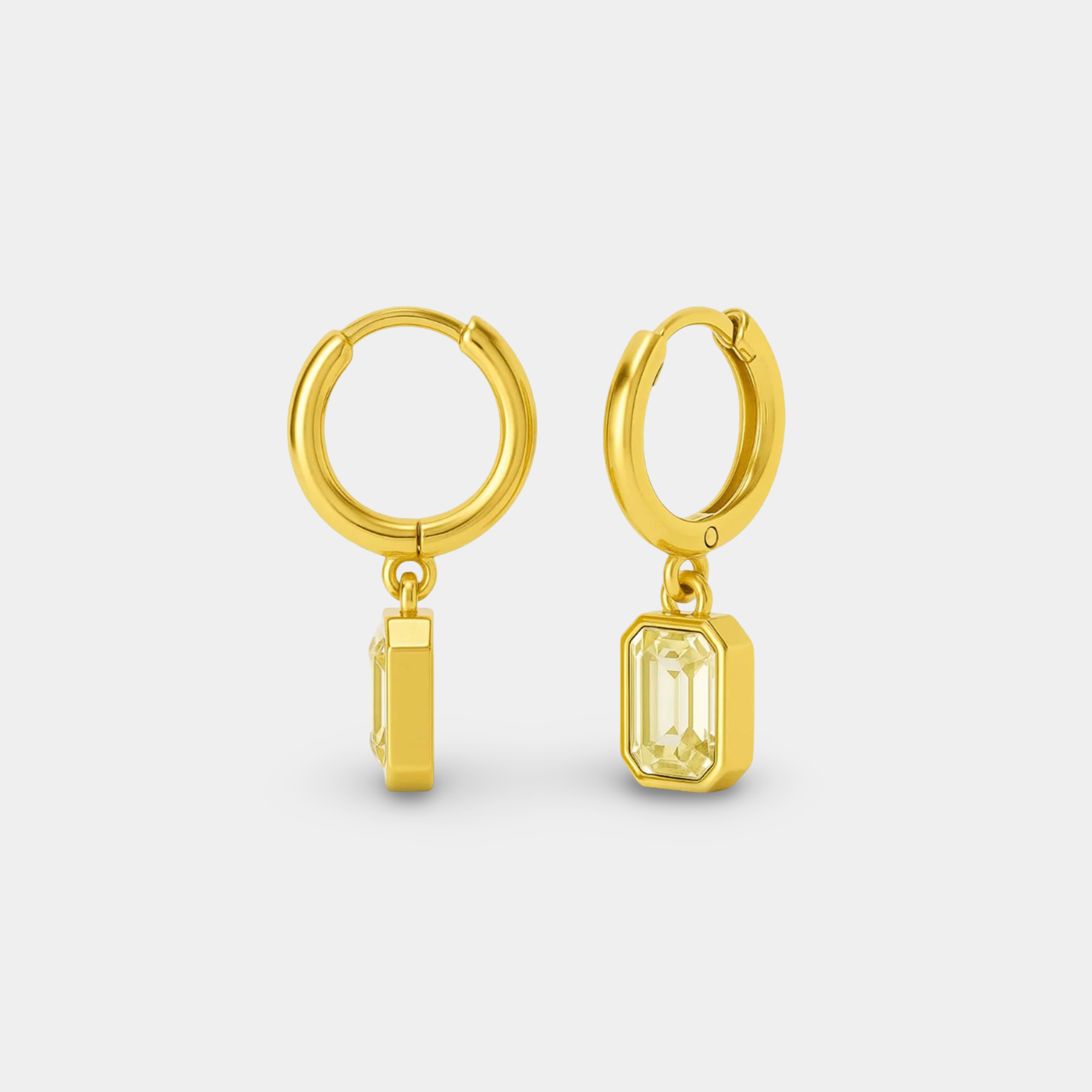 Pendientes colgantes de oro de 14 quilates