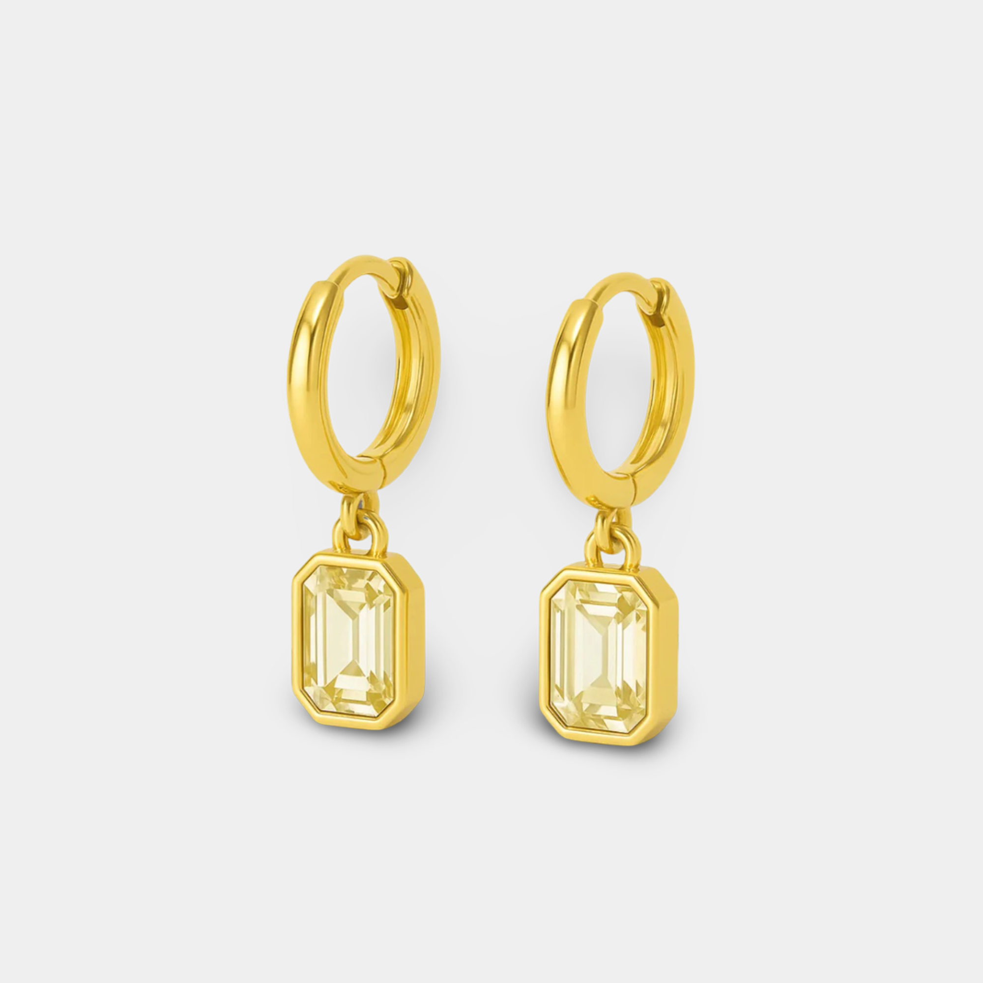 Pendientes colgantes de oro de 14 quilates