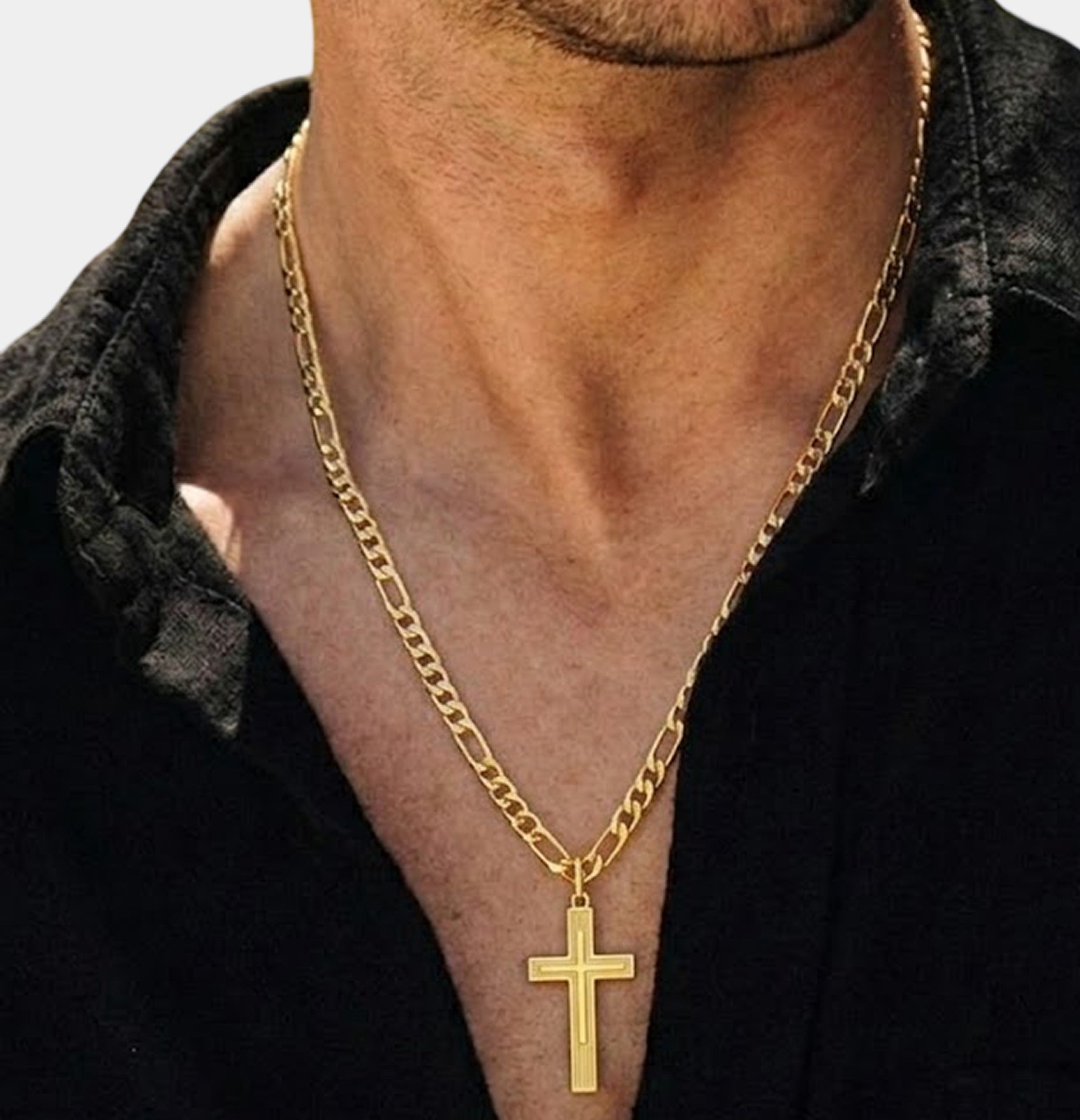 14K Gold Imperial Faith Cross Necklace | Strength Symbol | Men's Religious Pendant – MH ELEGANCE - MH ELEGANCE - 14K Gold Imperial Faith Cross Necklace | Strength Symbol | Men's Religious Pendant – MH ELEGANCE - Necklace