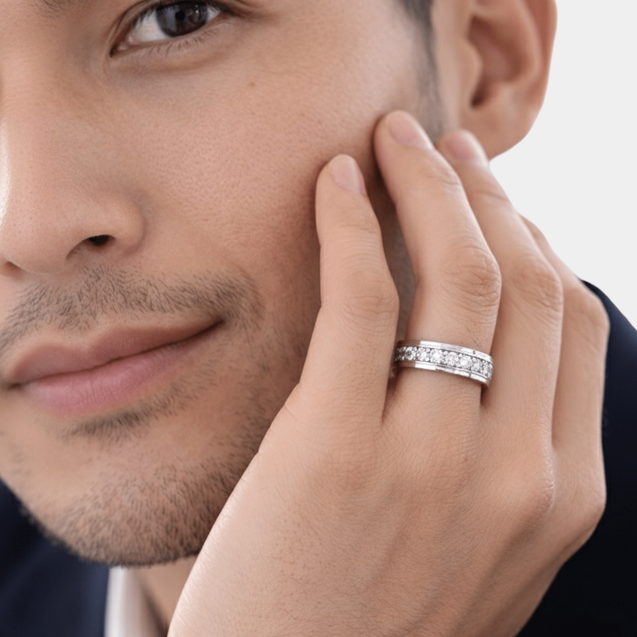 14K Gold Plated Imperial Shine Men's Wedding Band | Premium Luxury Ring | Polished Finish – MH ELEGANCE - MH ELEGANCE - 14K Gold Plated Imperial Shine Men's Wedding Band | Premium Luxury Ring | Polished Finish – MH ELEGANCE - Ring