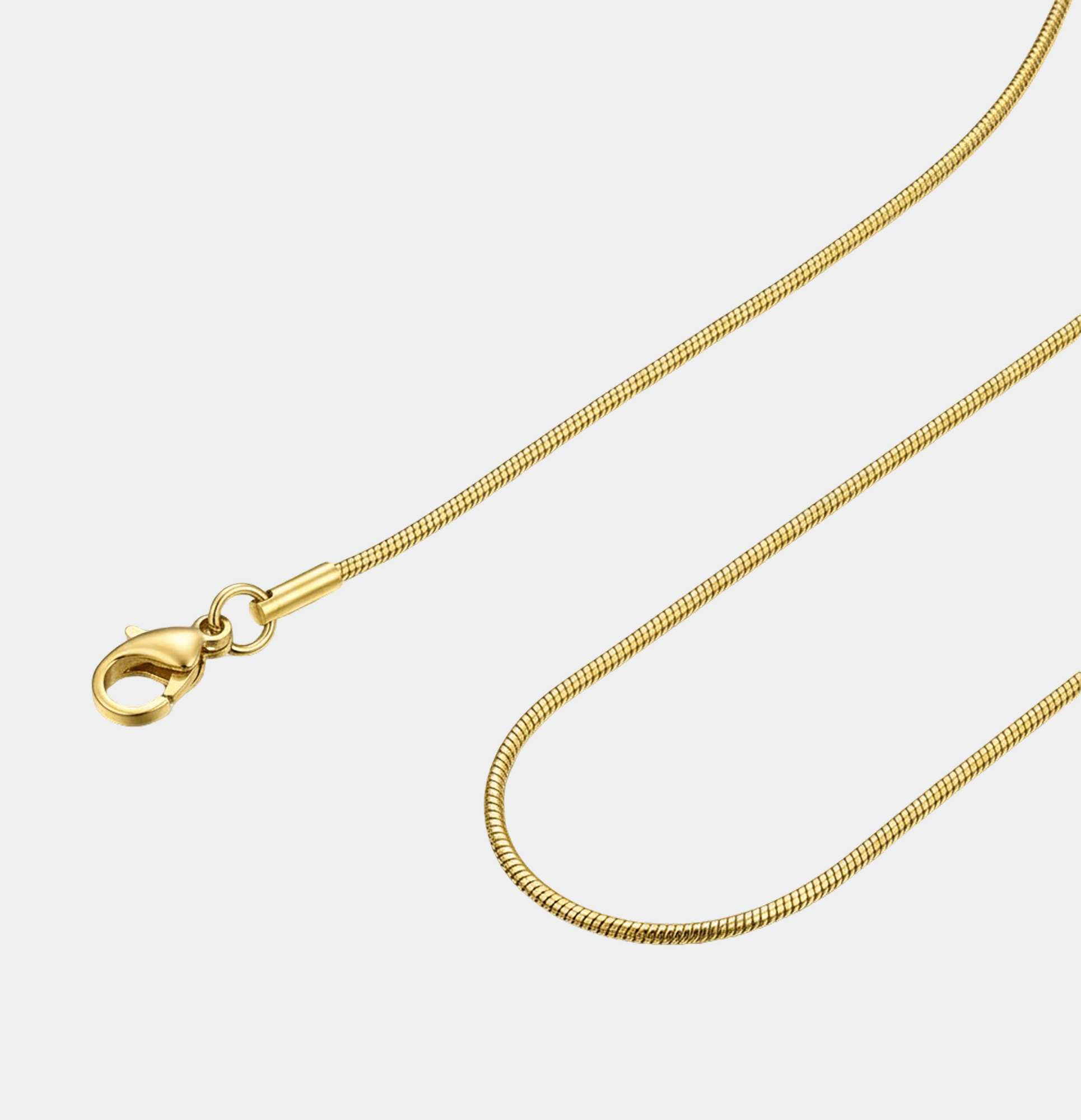 14K Gold Plated Silk Glide Snake Chain - MH ELEGANCE - 14K Gold Plated Silk Glide Snake Chain - Necklace