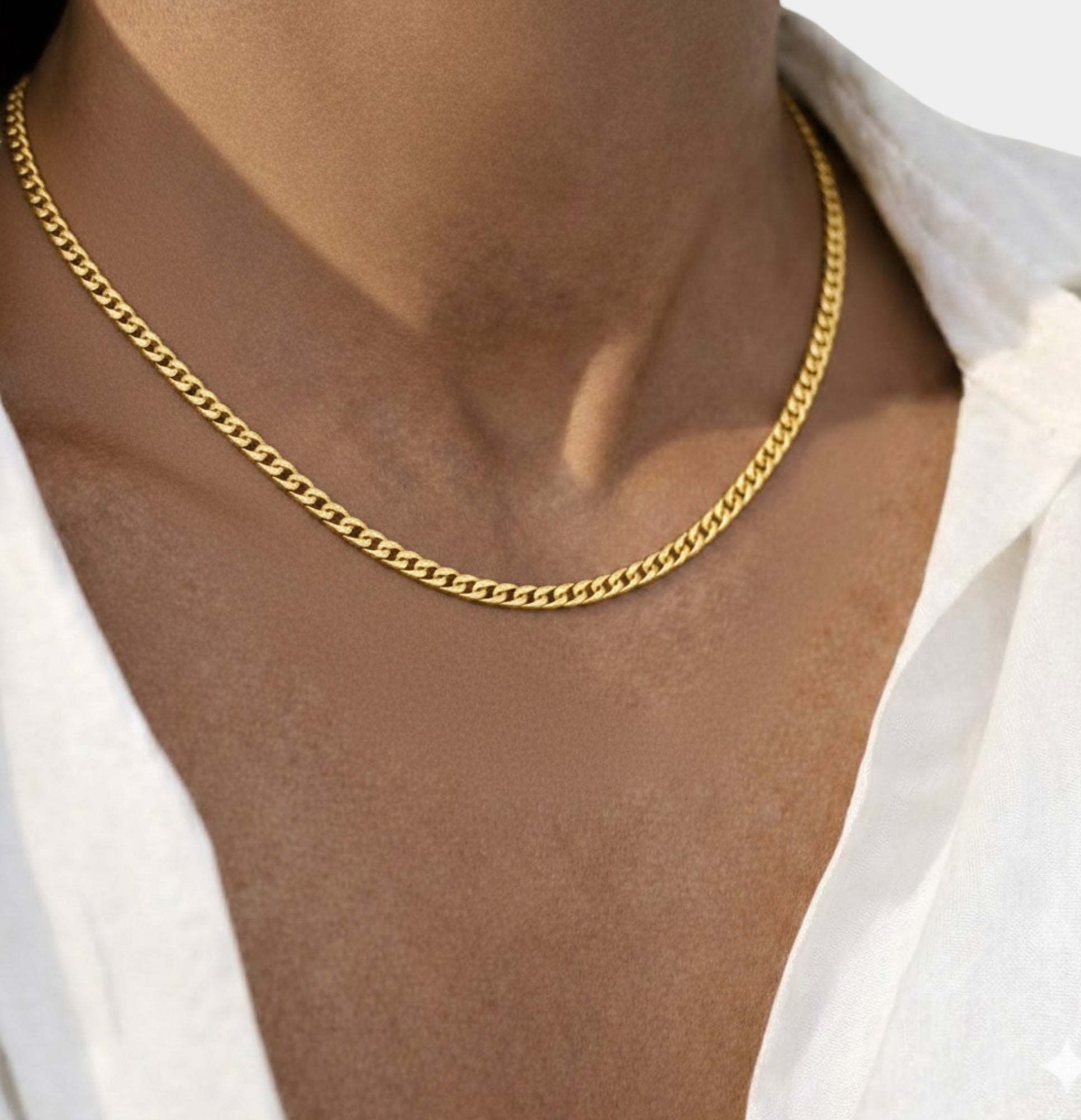 18K Gold Titan Cuban Link Chain - MH ELEGANCE - 18K Gold Titan Cuban Link Chain - Necklace