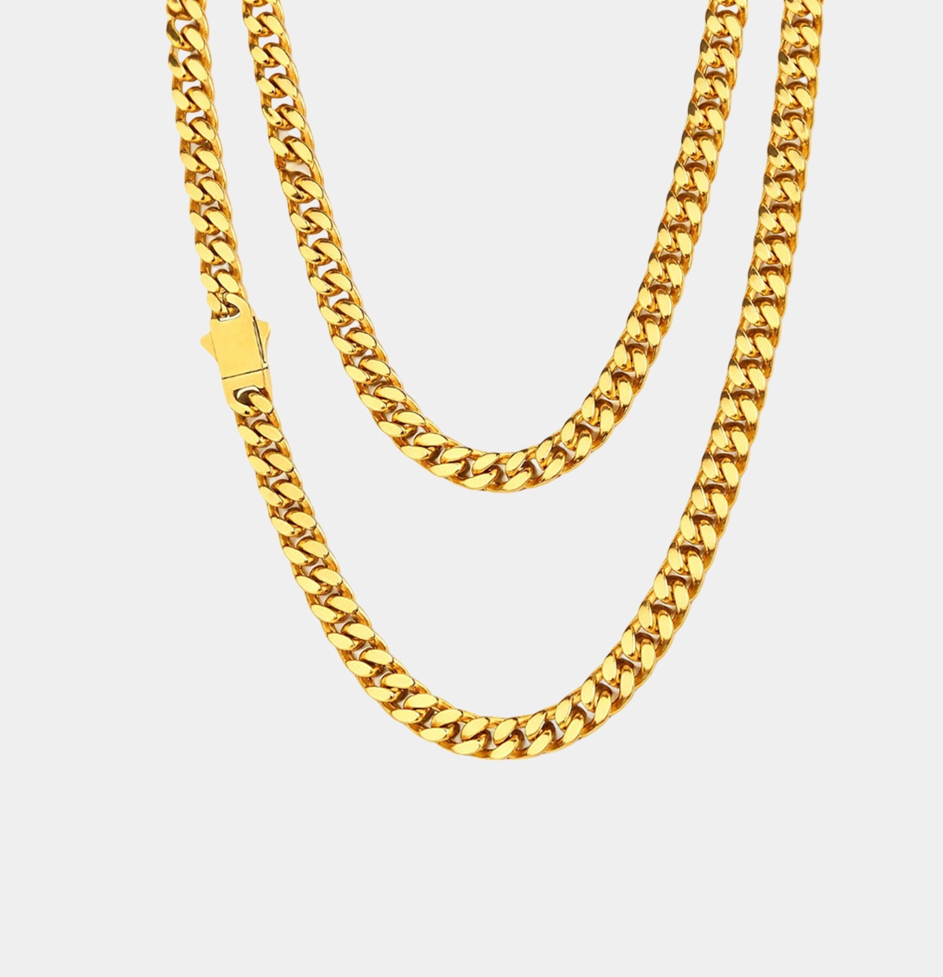 18K Gold Titan Cuban Link Chain - MH ELEGANCE - 18K Gold Titan Cuban Link Chain - Necklace