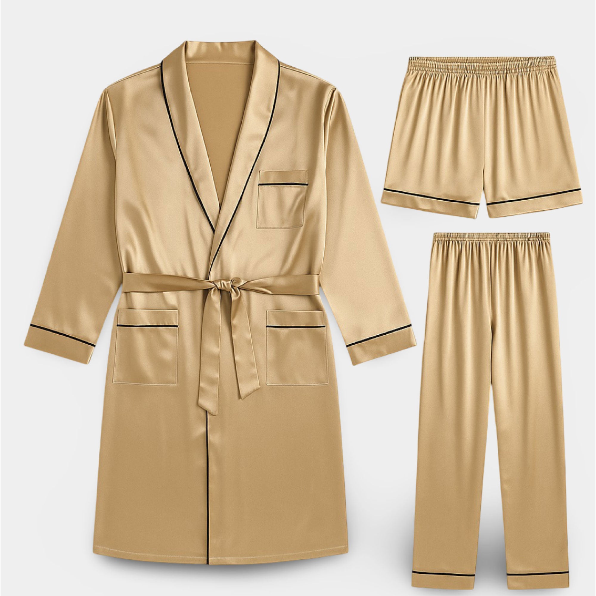 3-Piece Kimono Bathrobe Set