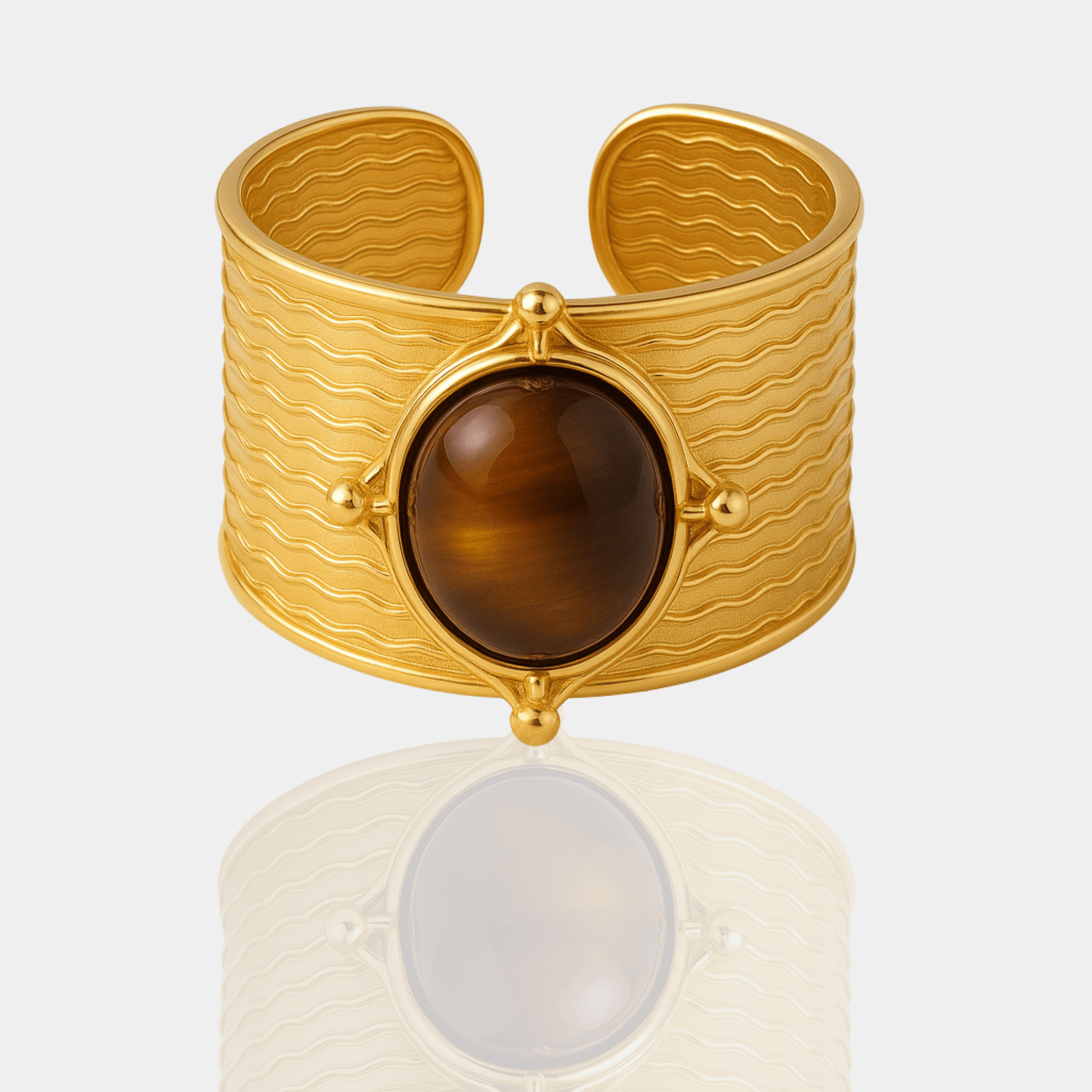 Heritage Stone Cuff Ring