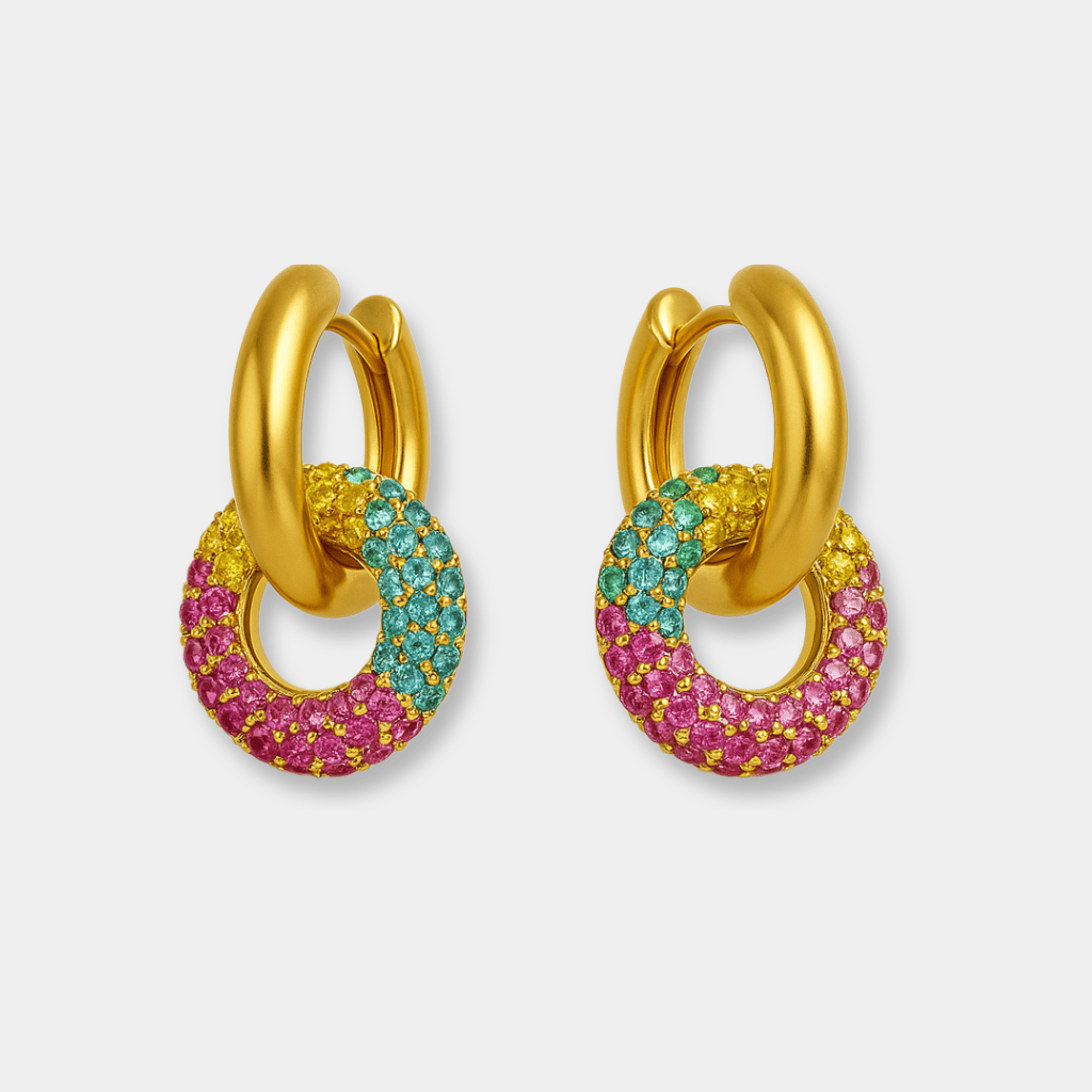 Luxe Zircon Hoops