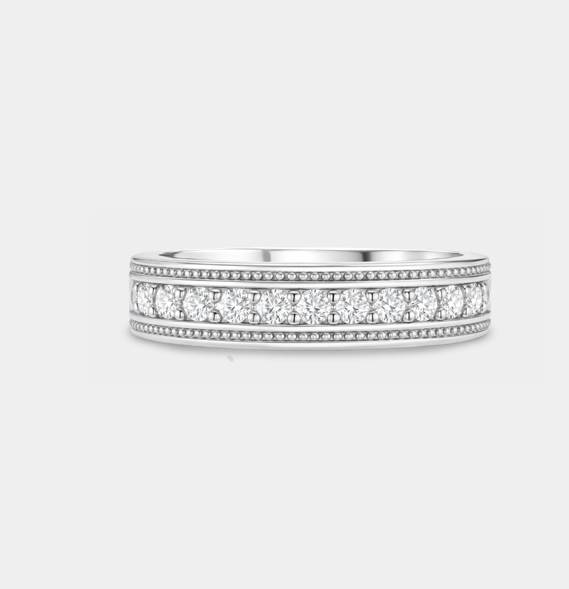 Imperial Radiance Moissanite Band