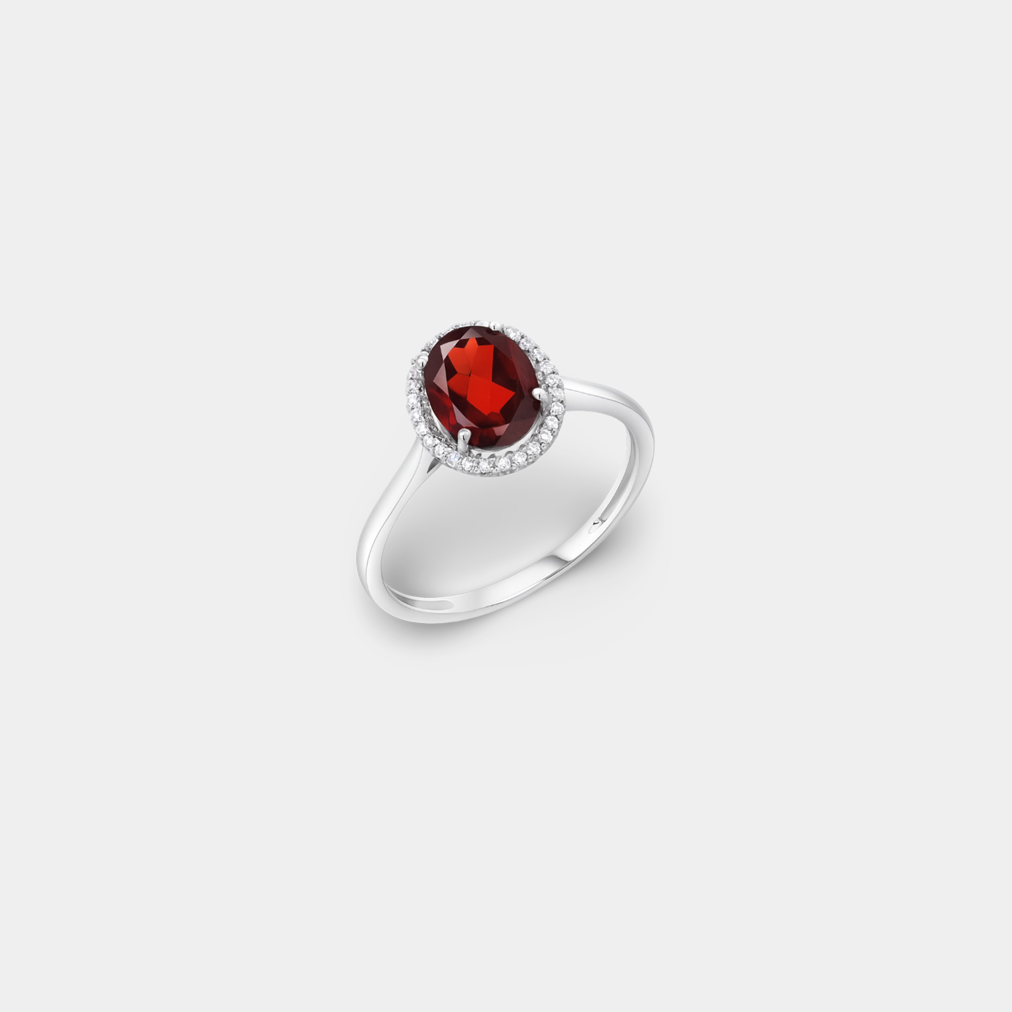 Alva Garnet Diamond Pendant Necklace