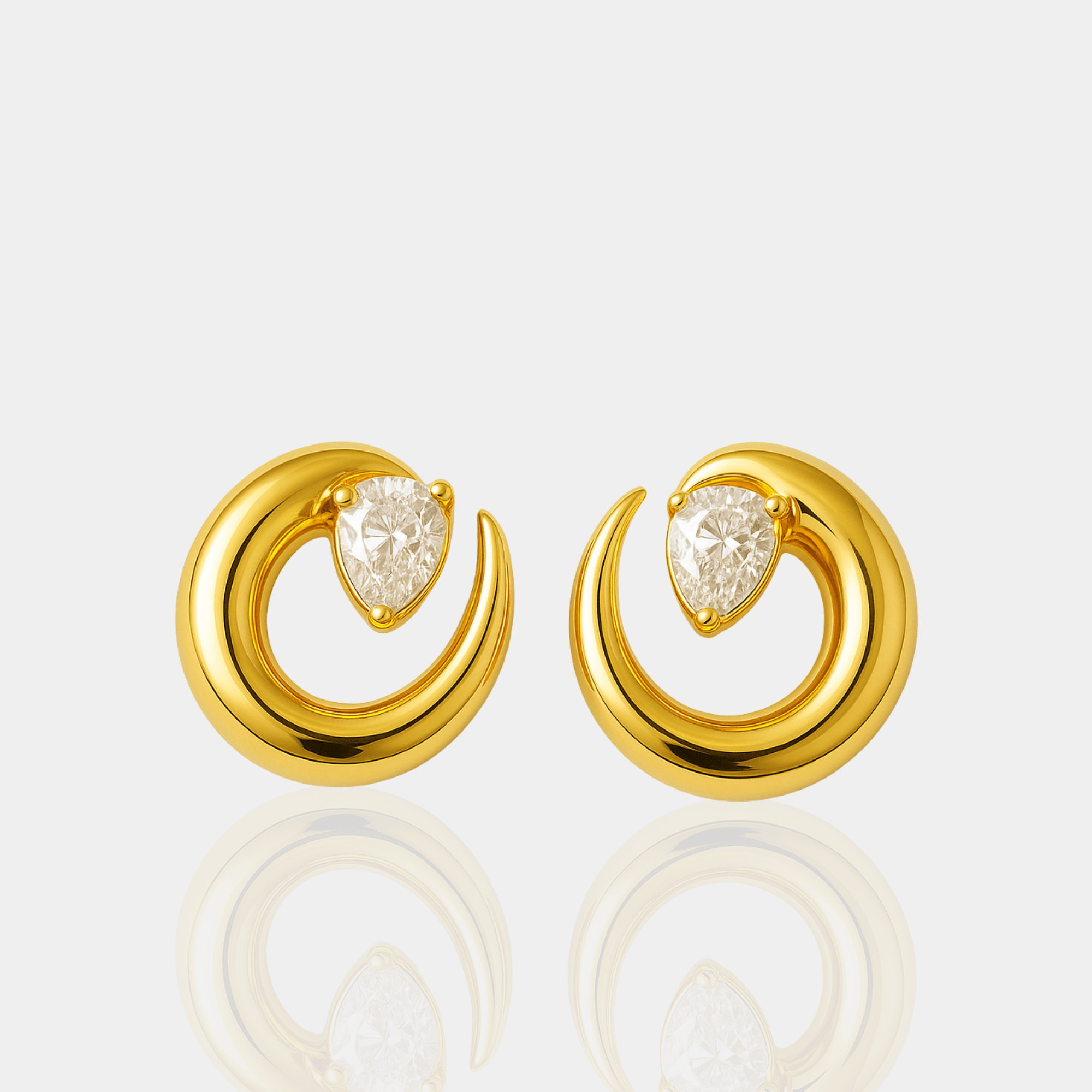 Luna Chunky Gold Earrings