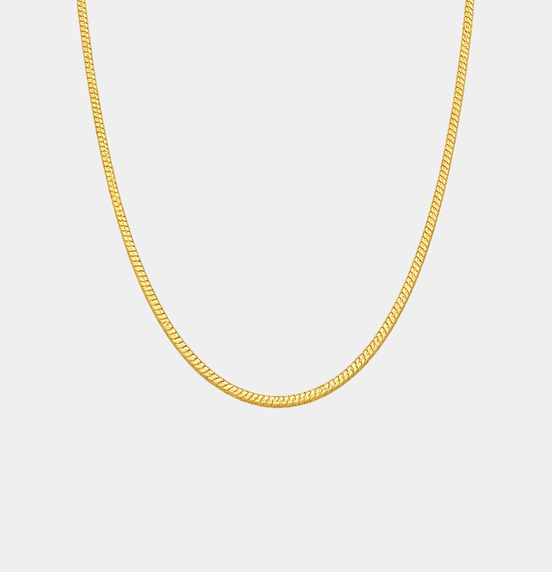 Eternal Glow Snake Chain Necklace