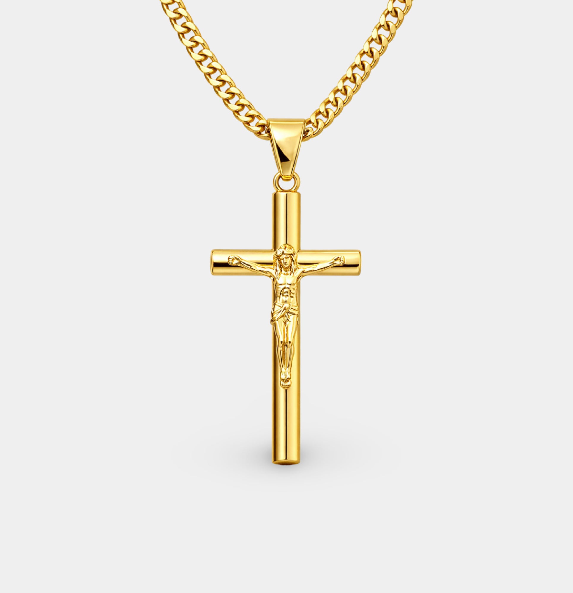 24K Gold Divine Heritage Crucifix Necklace