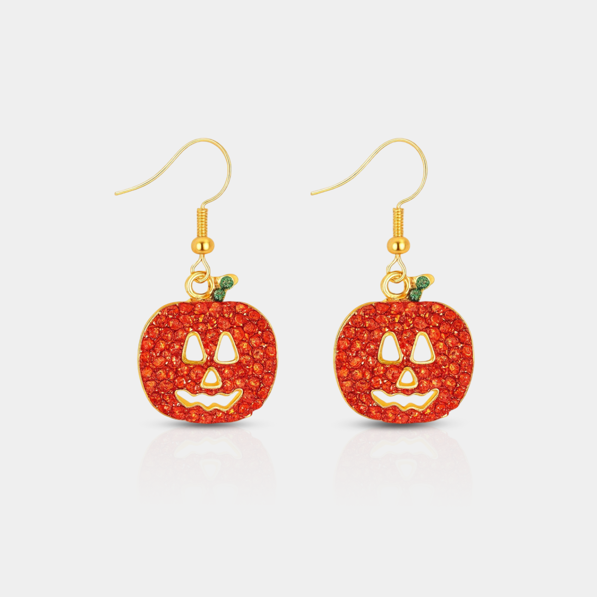Luna Halloween Pumpkin Dangle Earrings