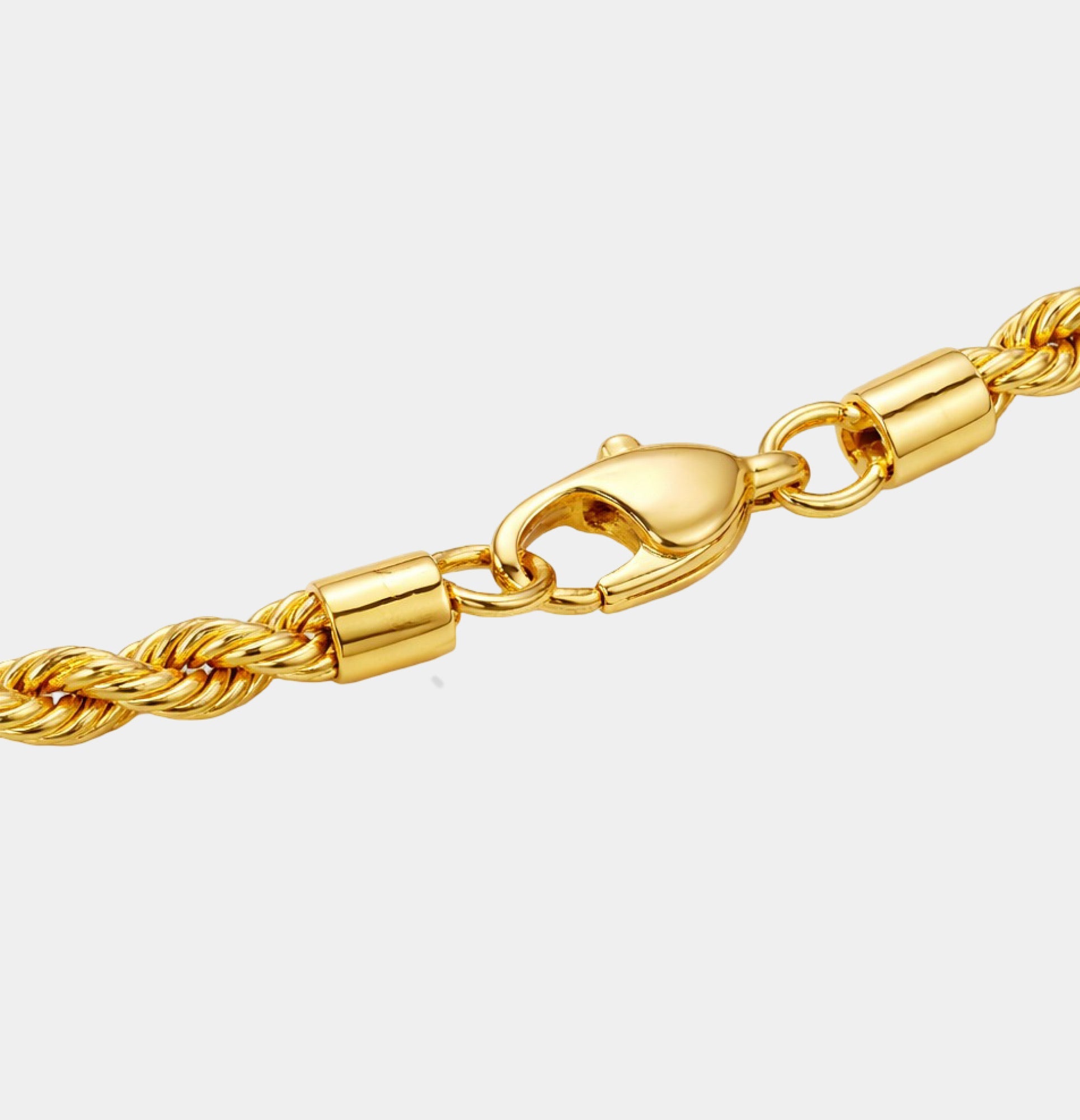 24K Gold Plated Aurora Twist Rope Chain Bracelet - MH ELEGANCE - 24K Gold Plated Aurora Twist Rope Chain Bracelet - bracelet