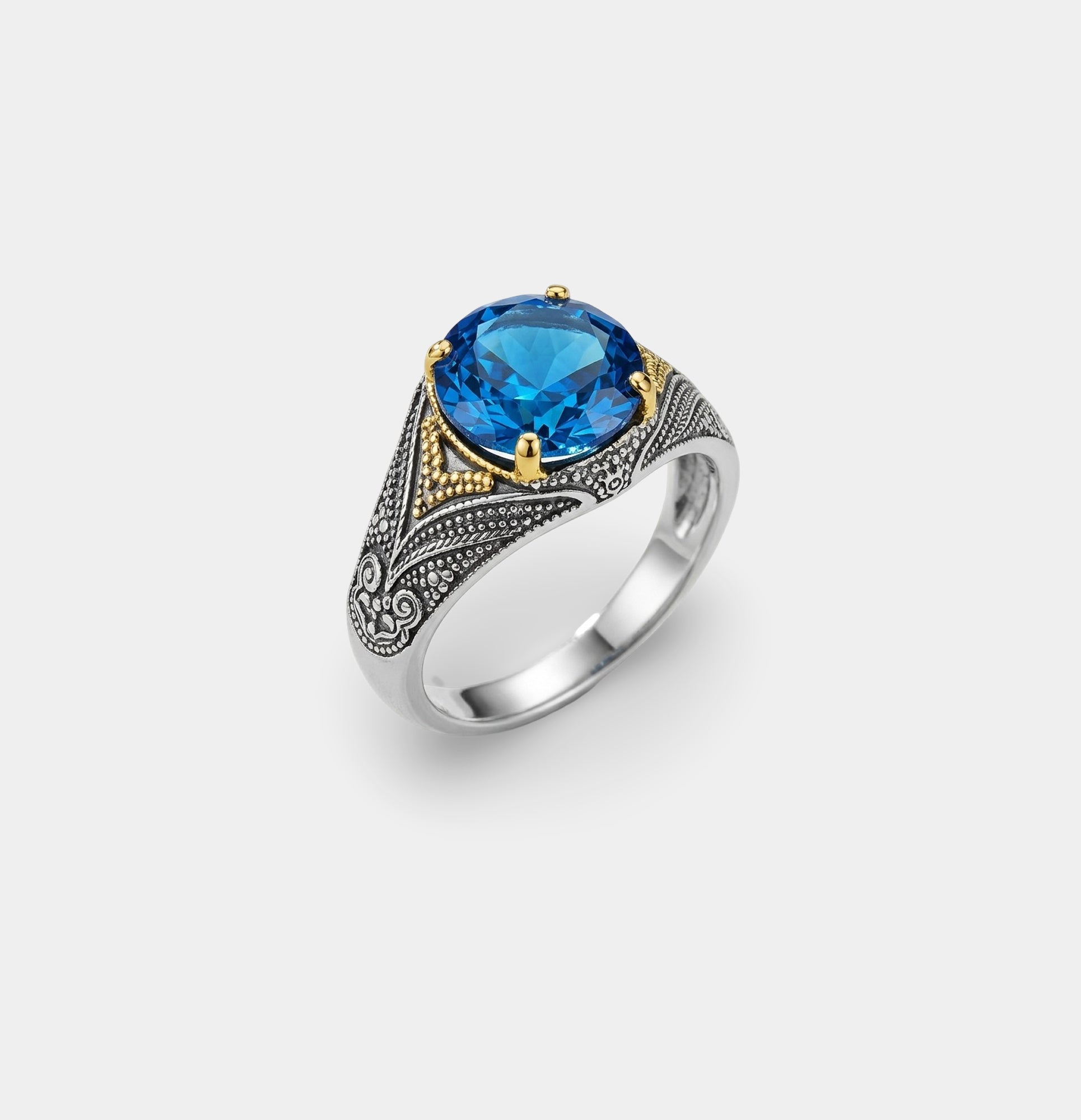 Sterling Silver Ottoman Legacy Vintage Zircon Ring