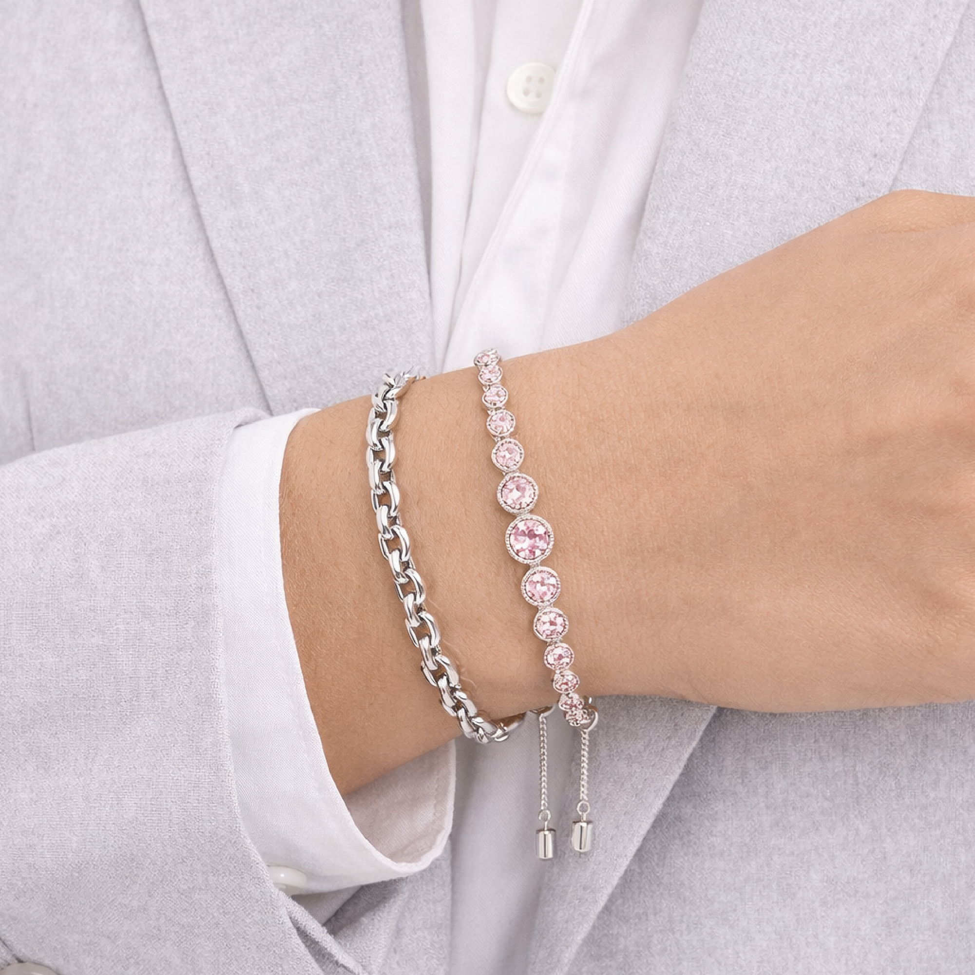 Celestial Crystal Tennis Bracelet