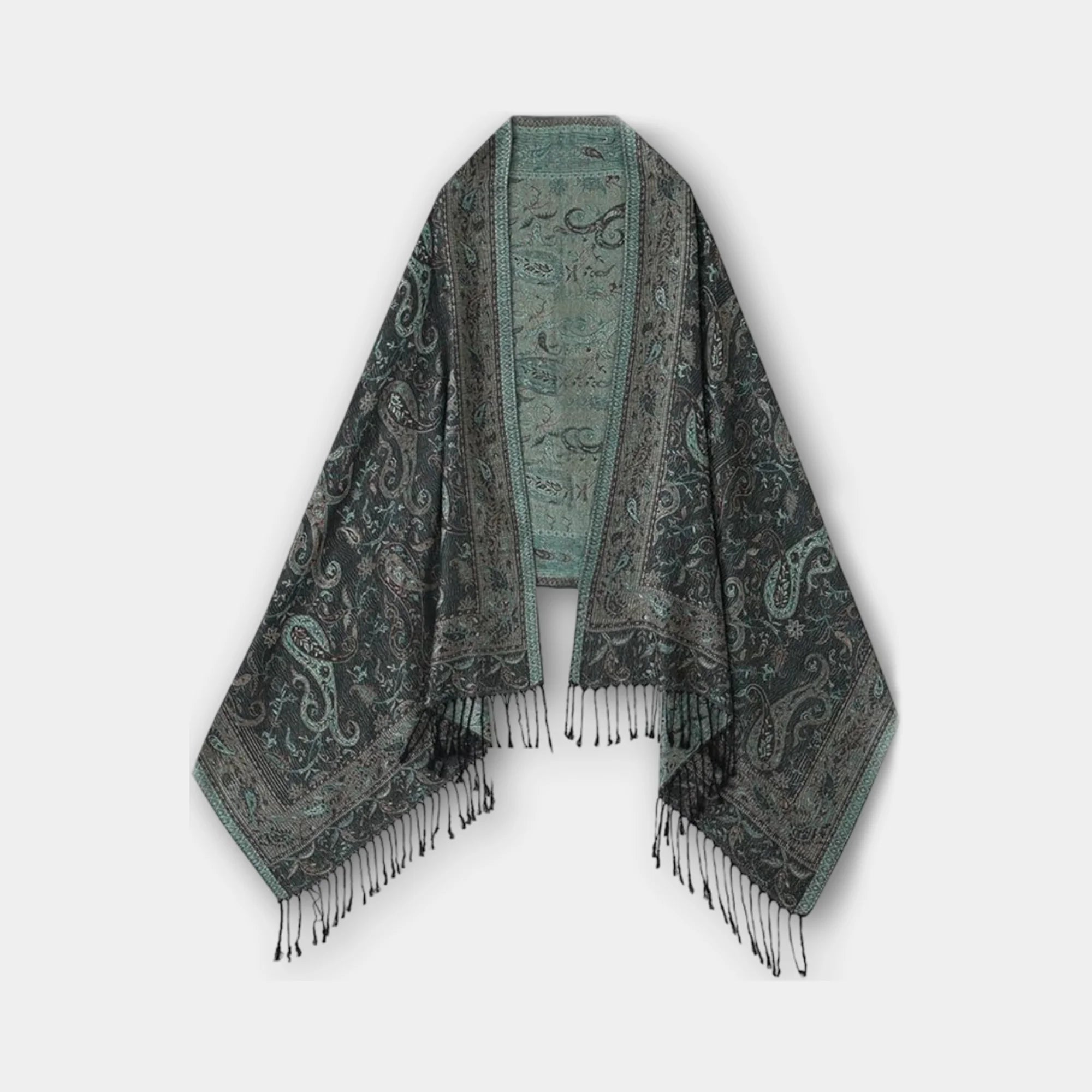 Soft Silky Paisley Pashmina Shawl