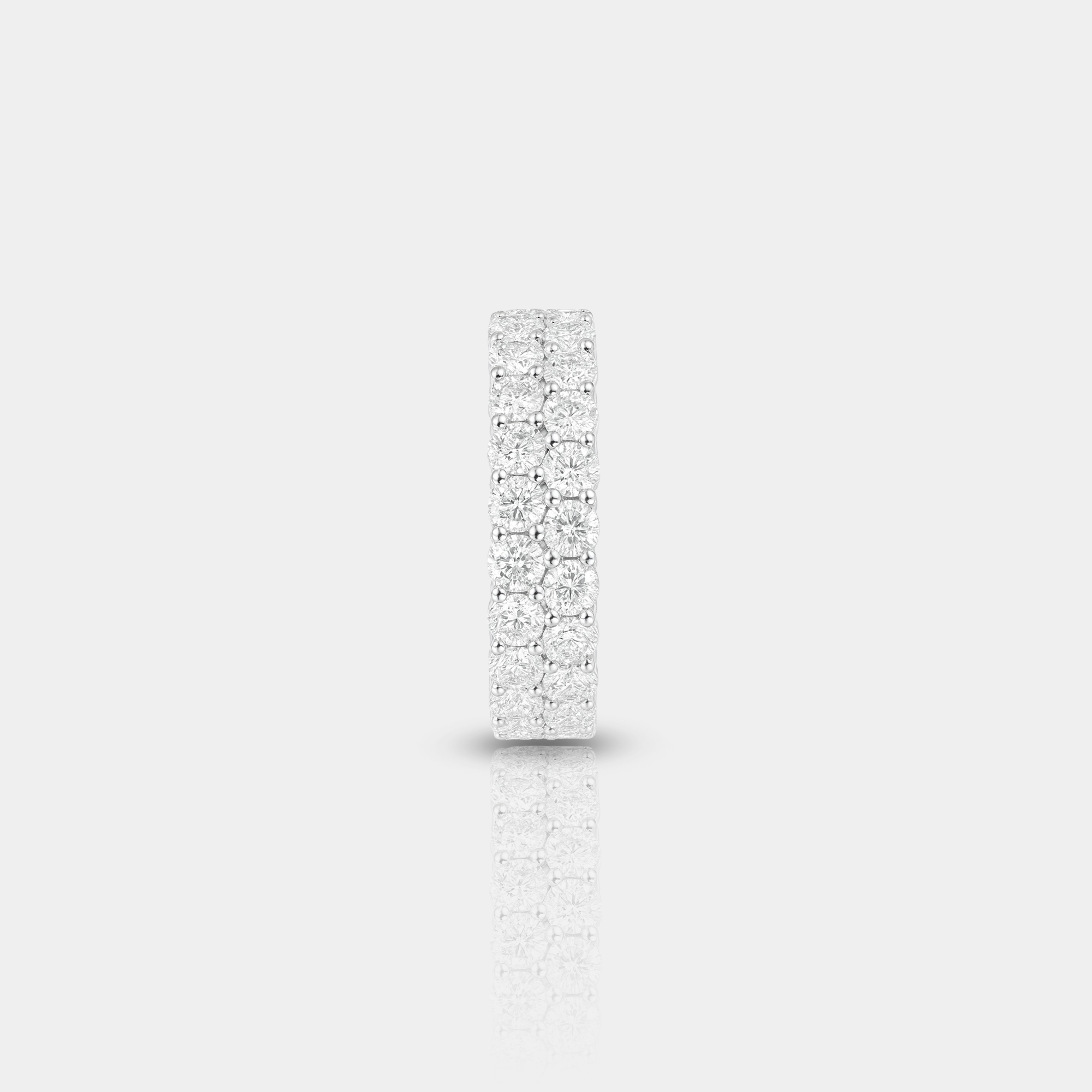 Two Row Round-Cut Eternity Ring