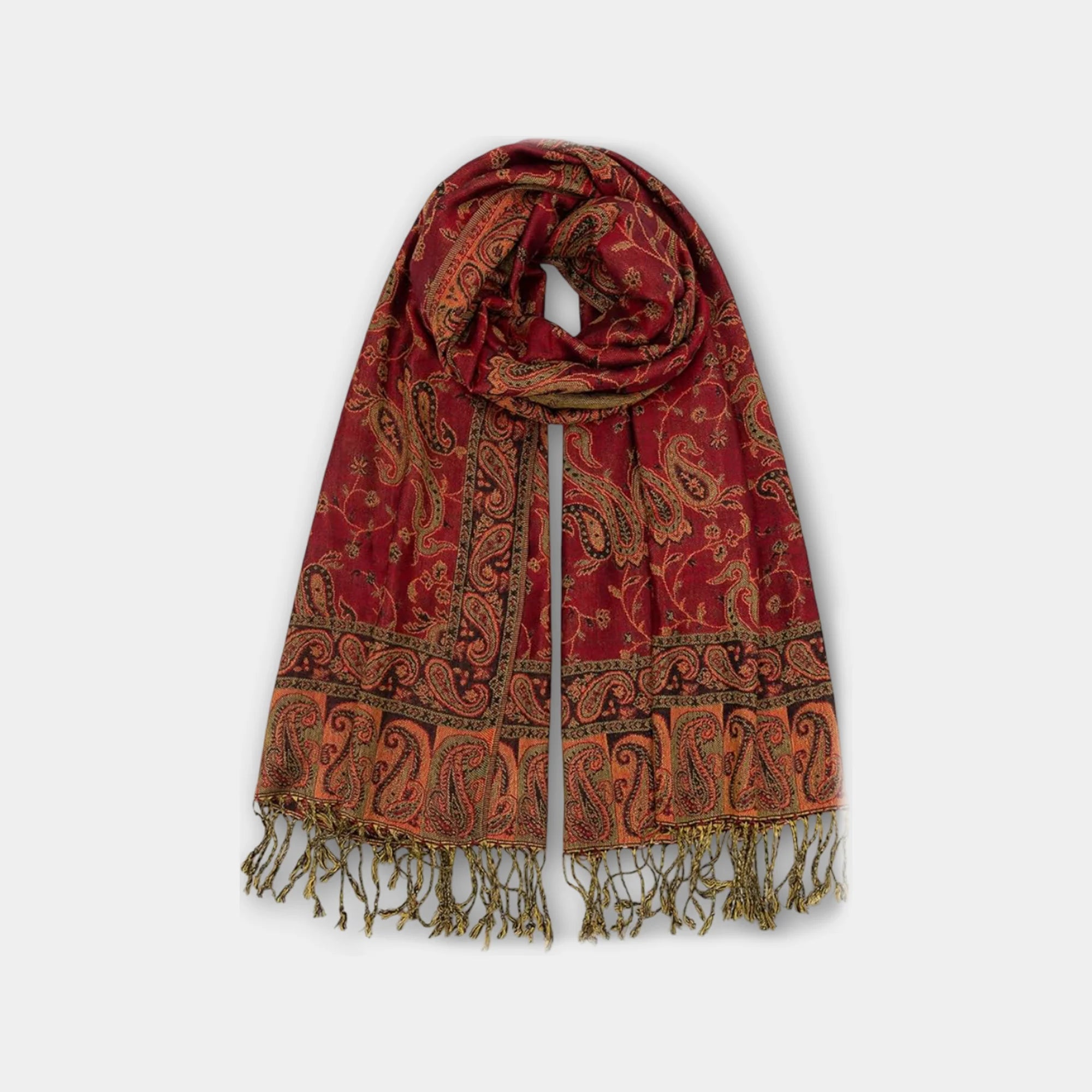 Two-Tone Silky Pashmina Shawl