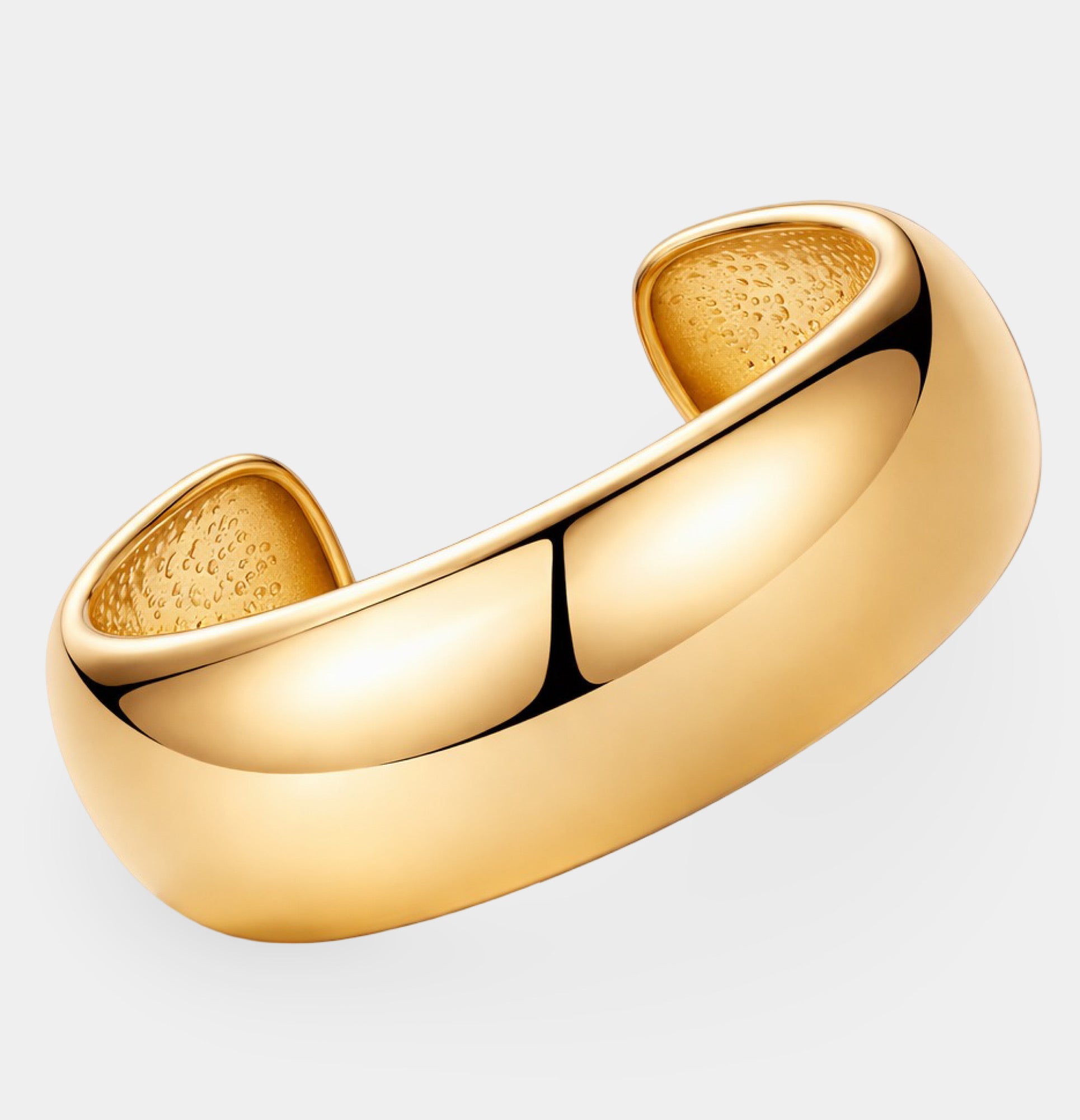14K Gold Plated Aurora Bold Chunky Cuff Bangle