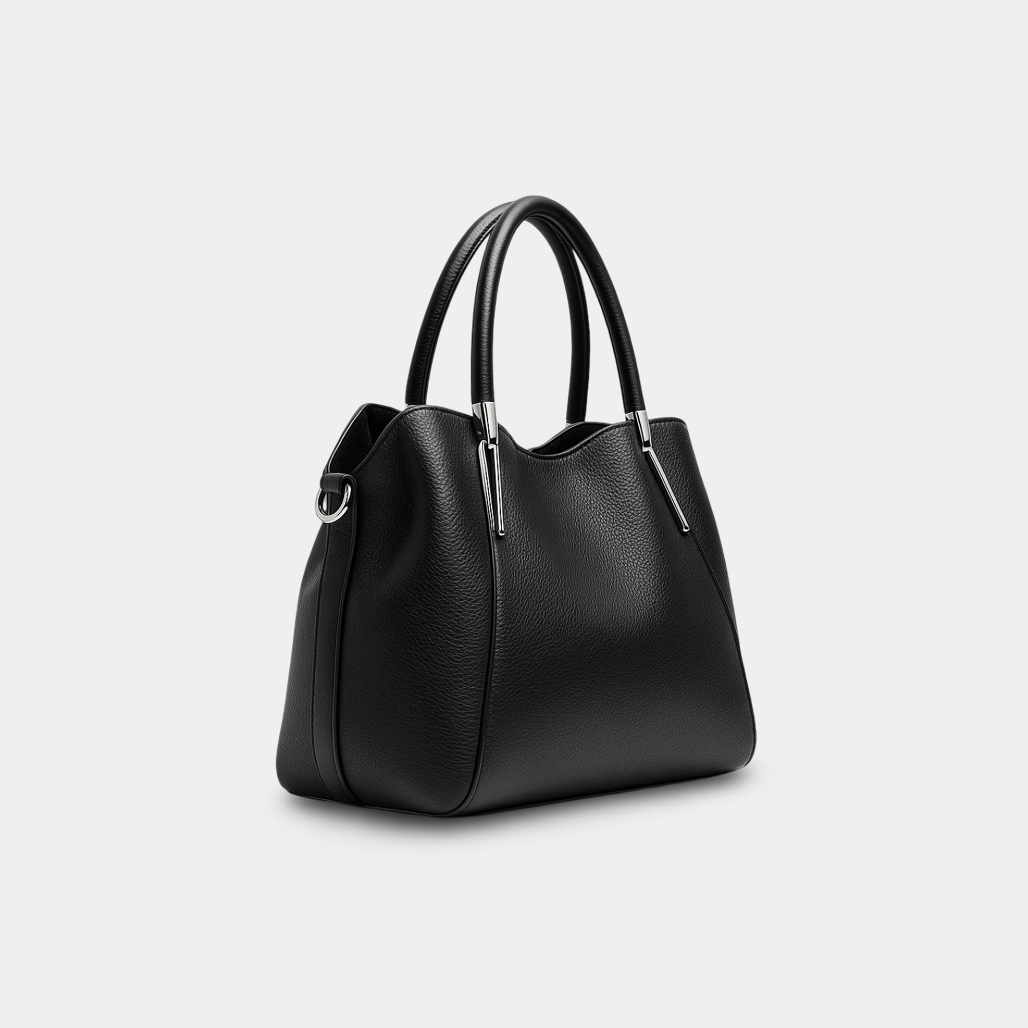 Leather Hobo Tote Handbag