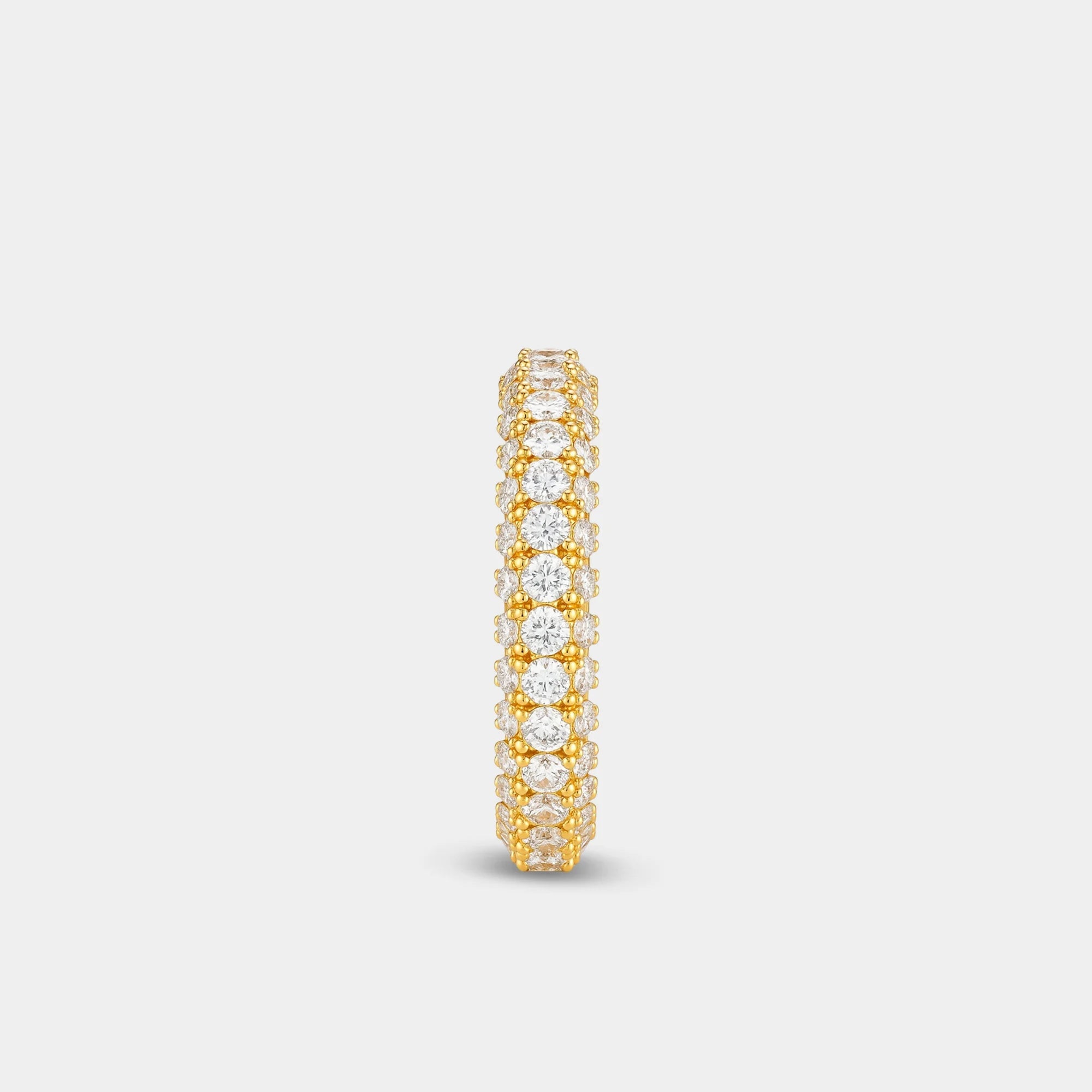 3-Row Eternity Ring - MH ELEGANCE - 3-Row Eternity Ring -
