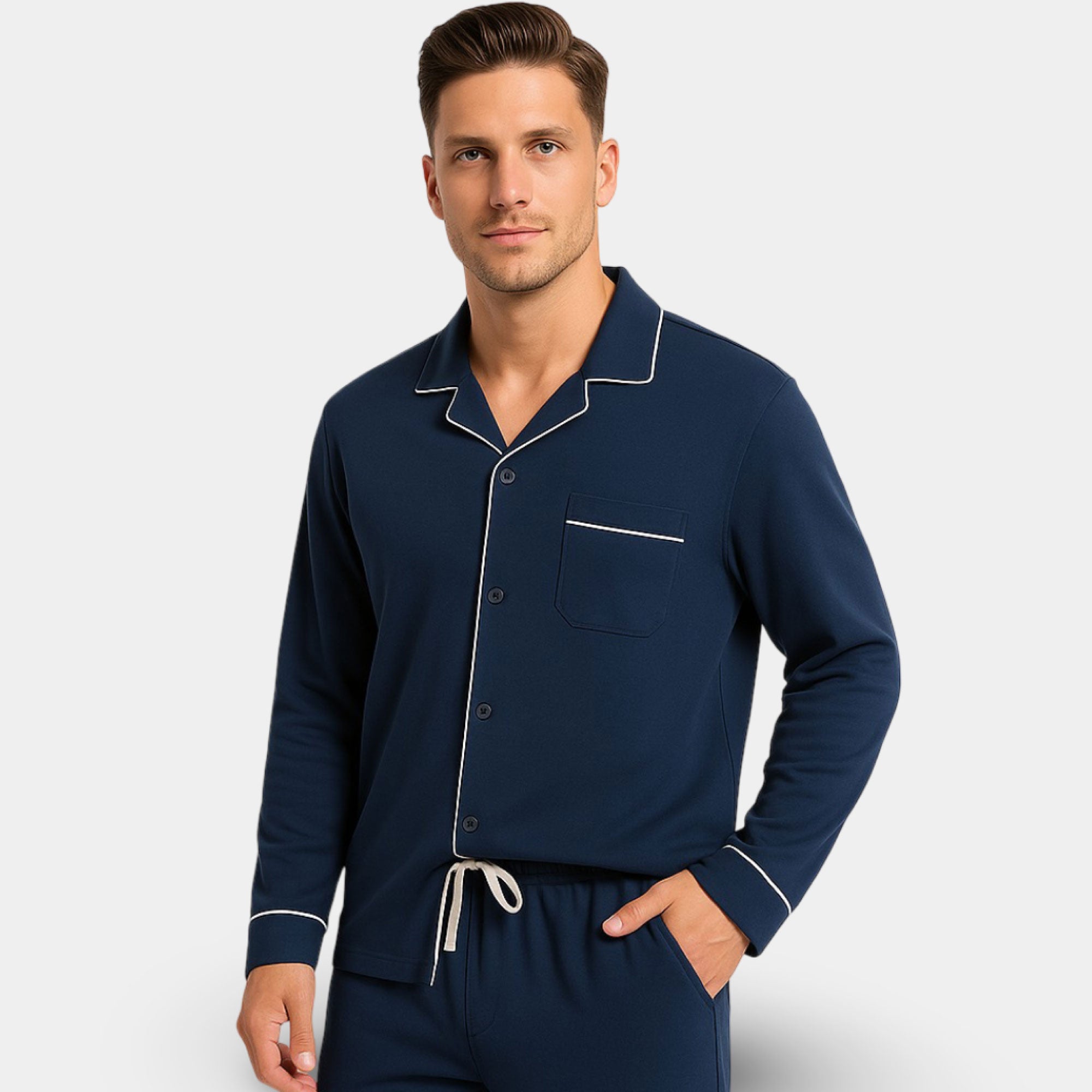 Navy Blue Pajama Set