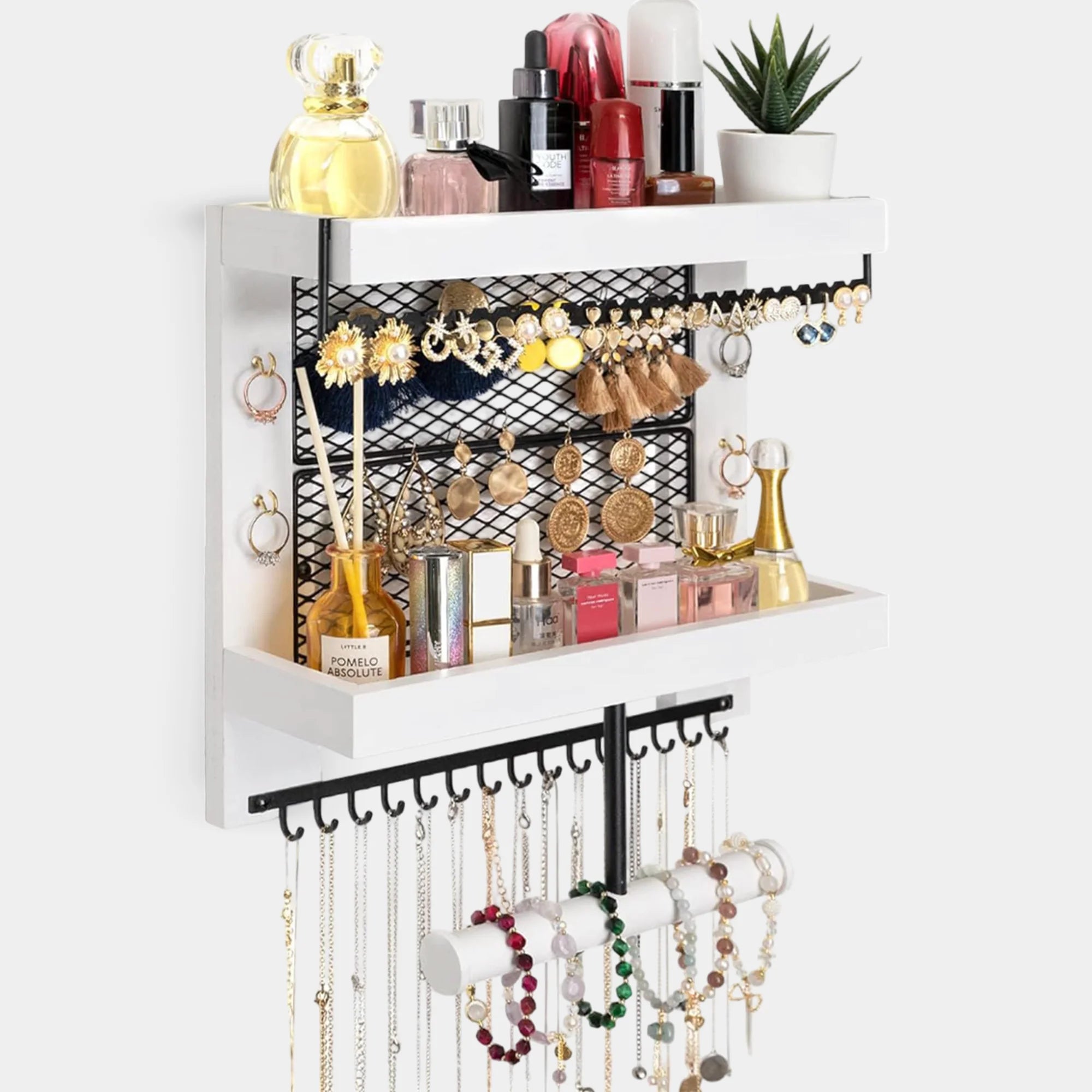 Hanging Jewelry Organizer Wall Mounted