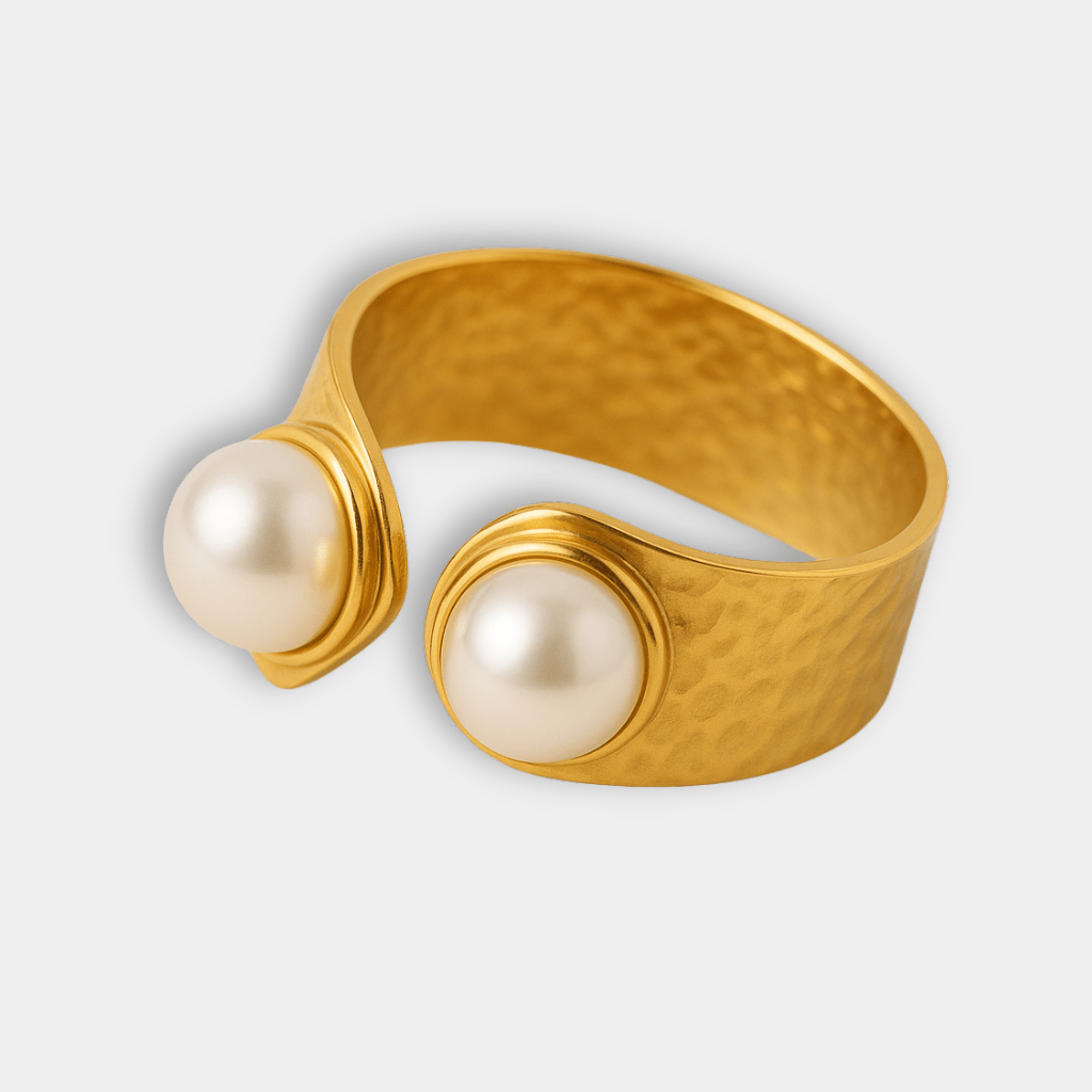 Opulent Duo Pearl Ring