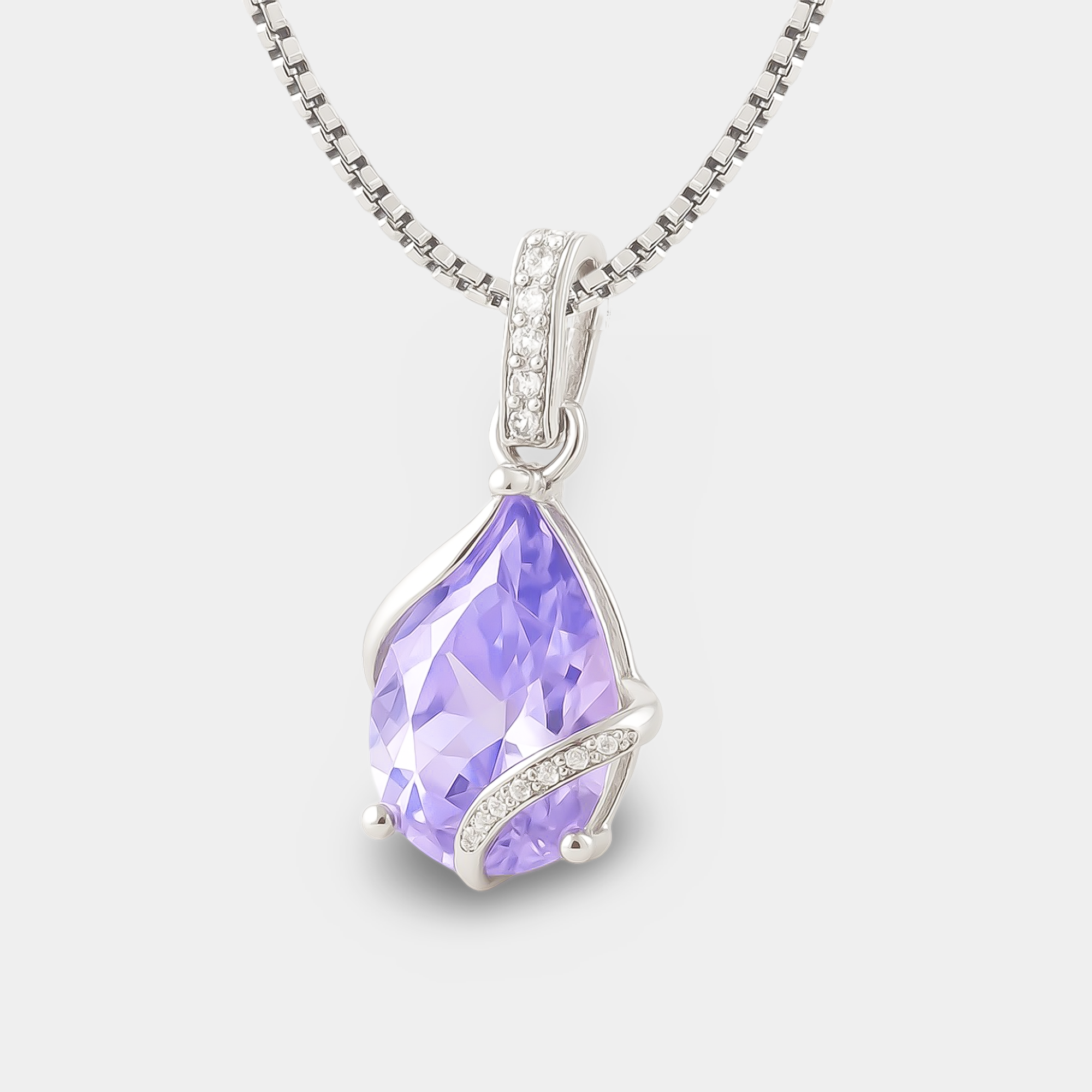 Pear-Cut Alexandrite Birthstone Pendant