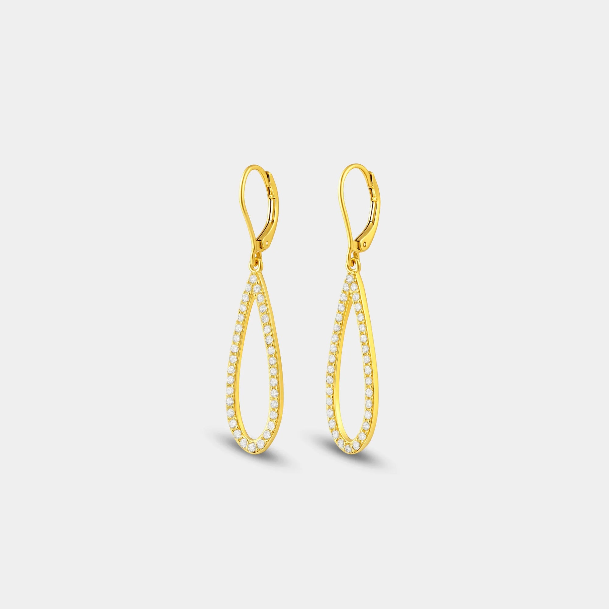 CZ Teardrop Earrings
